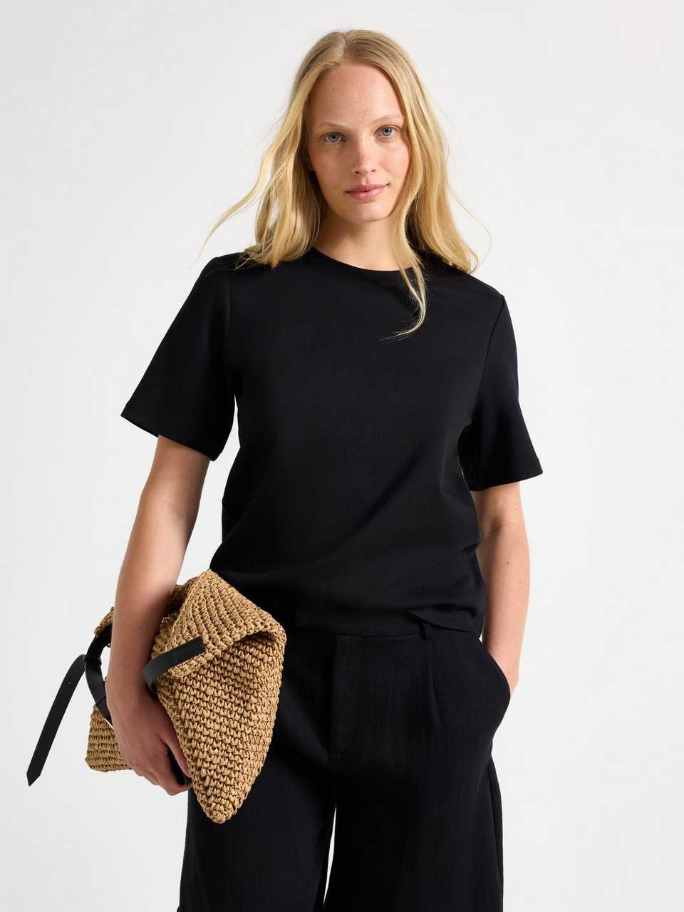 T-shirt i kraftig bomull