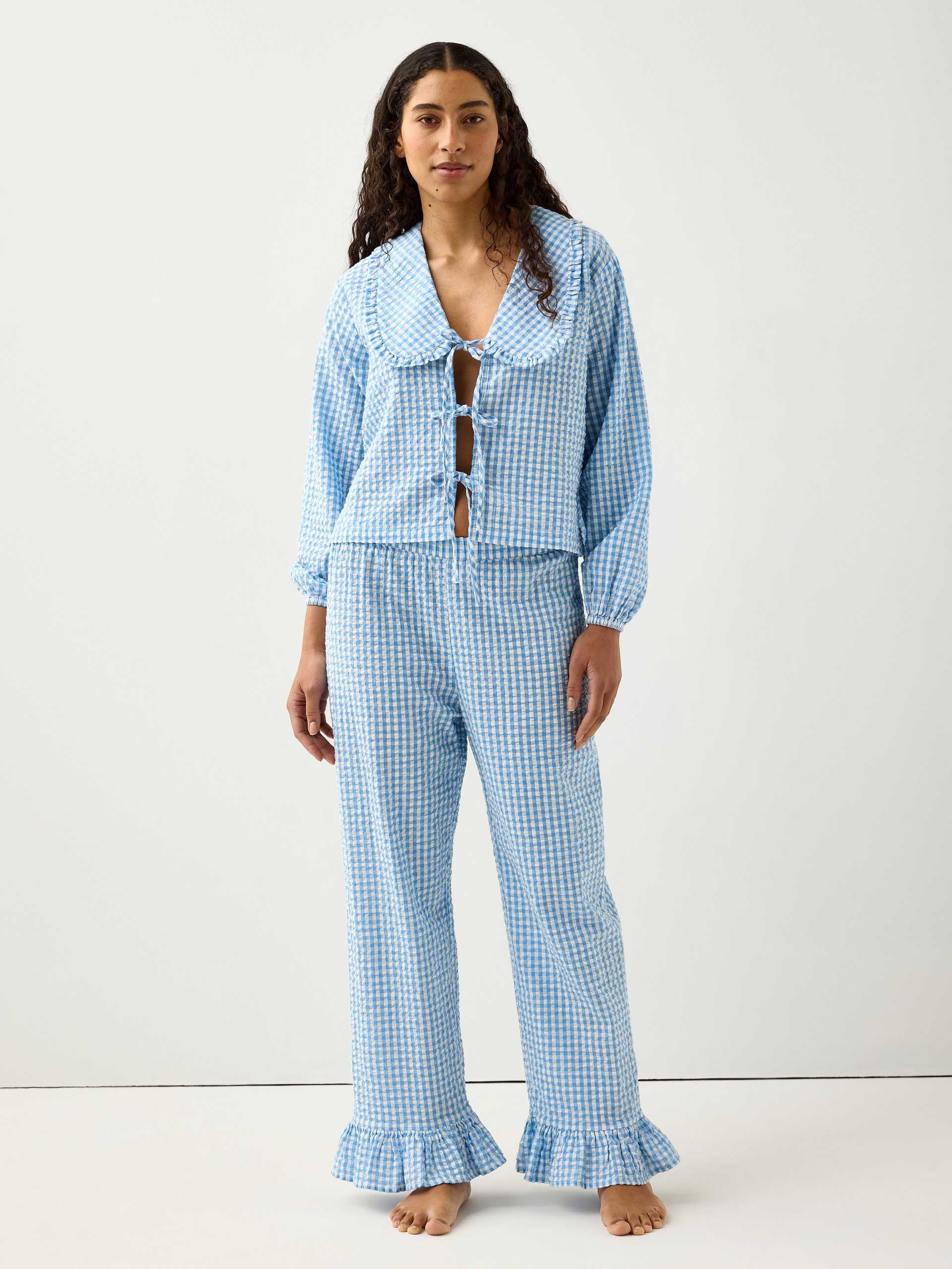 Lindex Pyjamasbyxor i bäckebölja dam