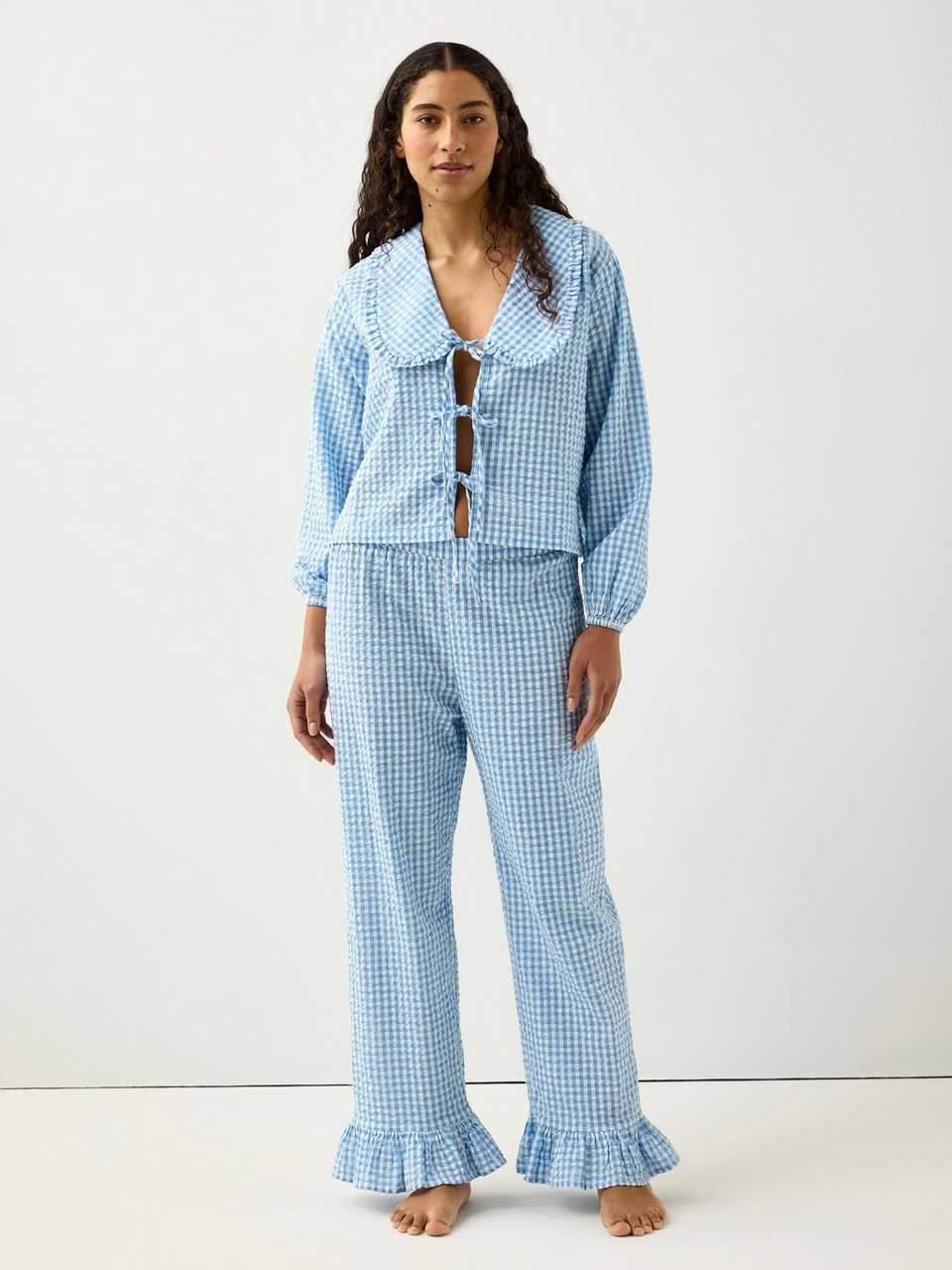 Pyjamasbyxor i bäckebölja