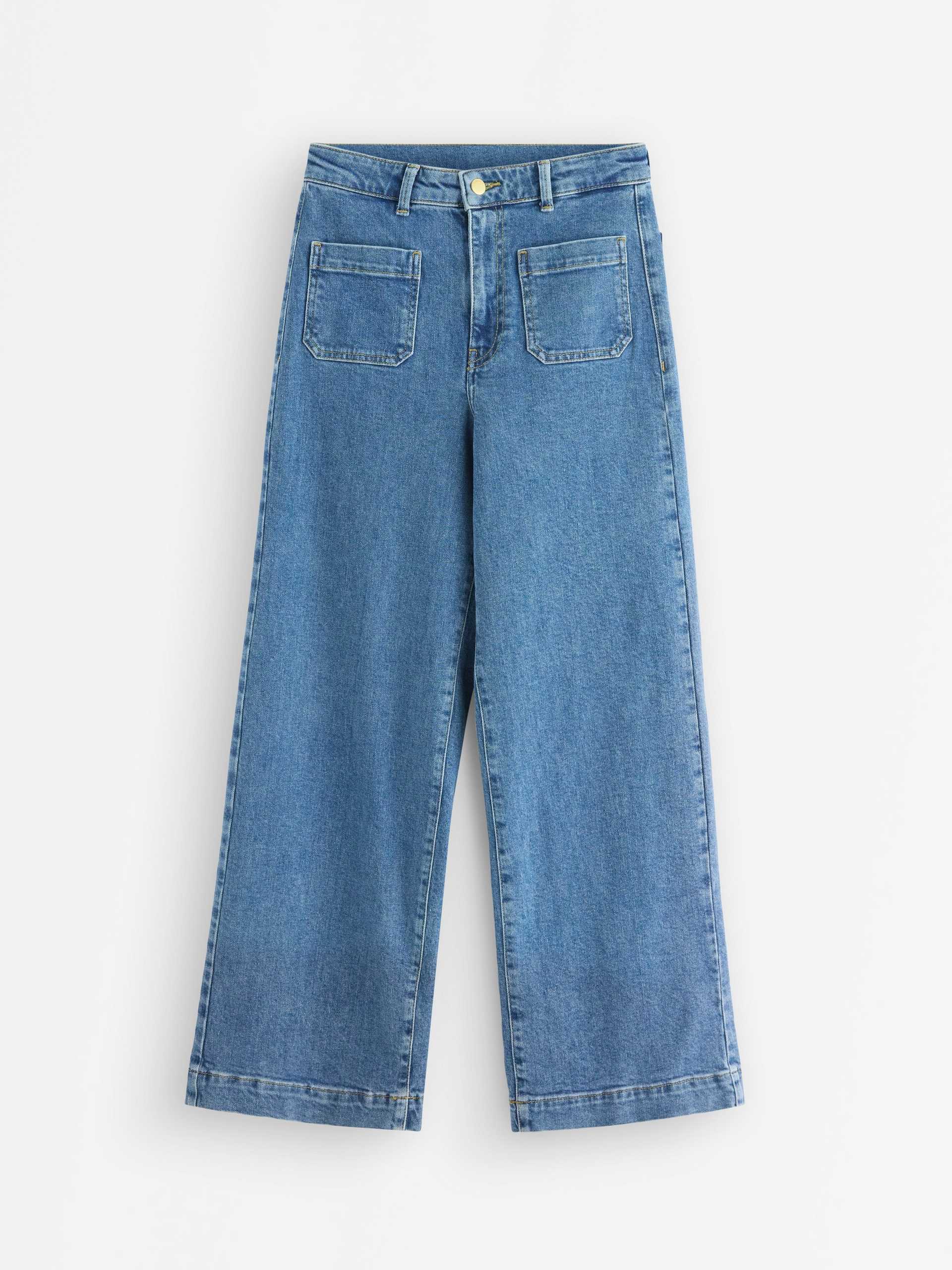 Lindex WIDE Paula jeans med kort ben dam
