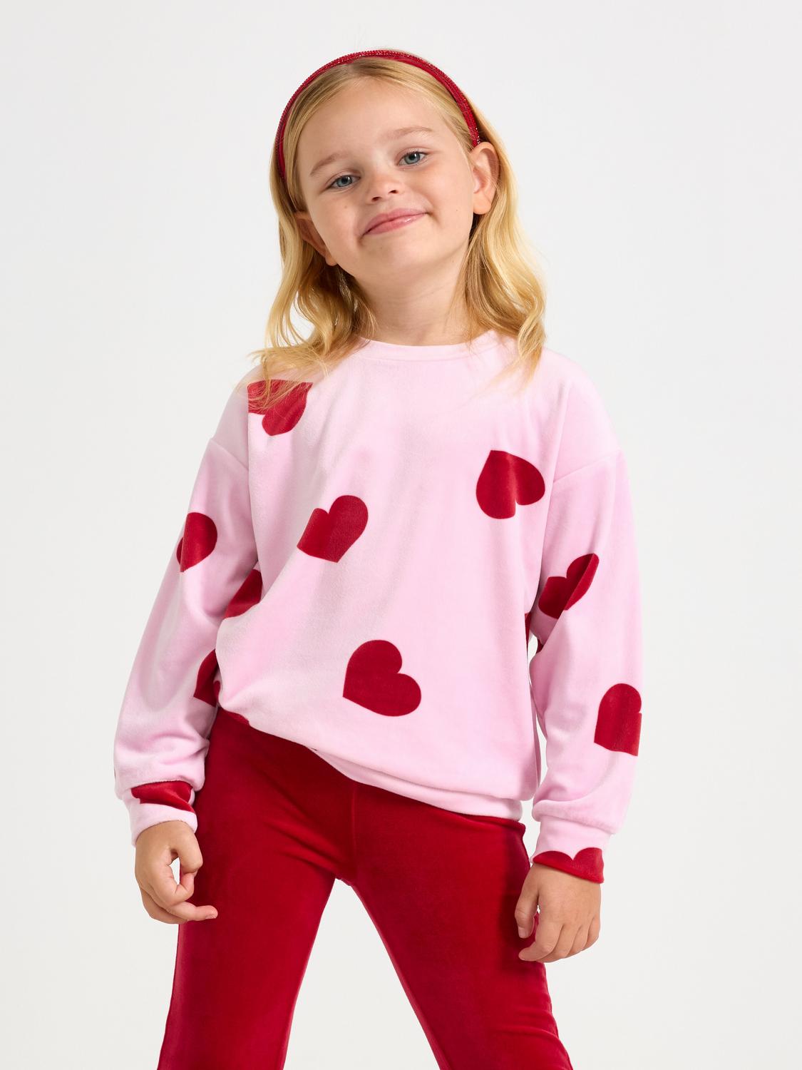 Långärmad tröja i velour