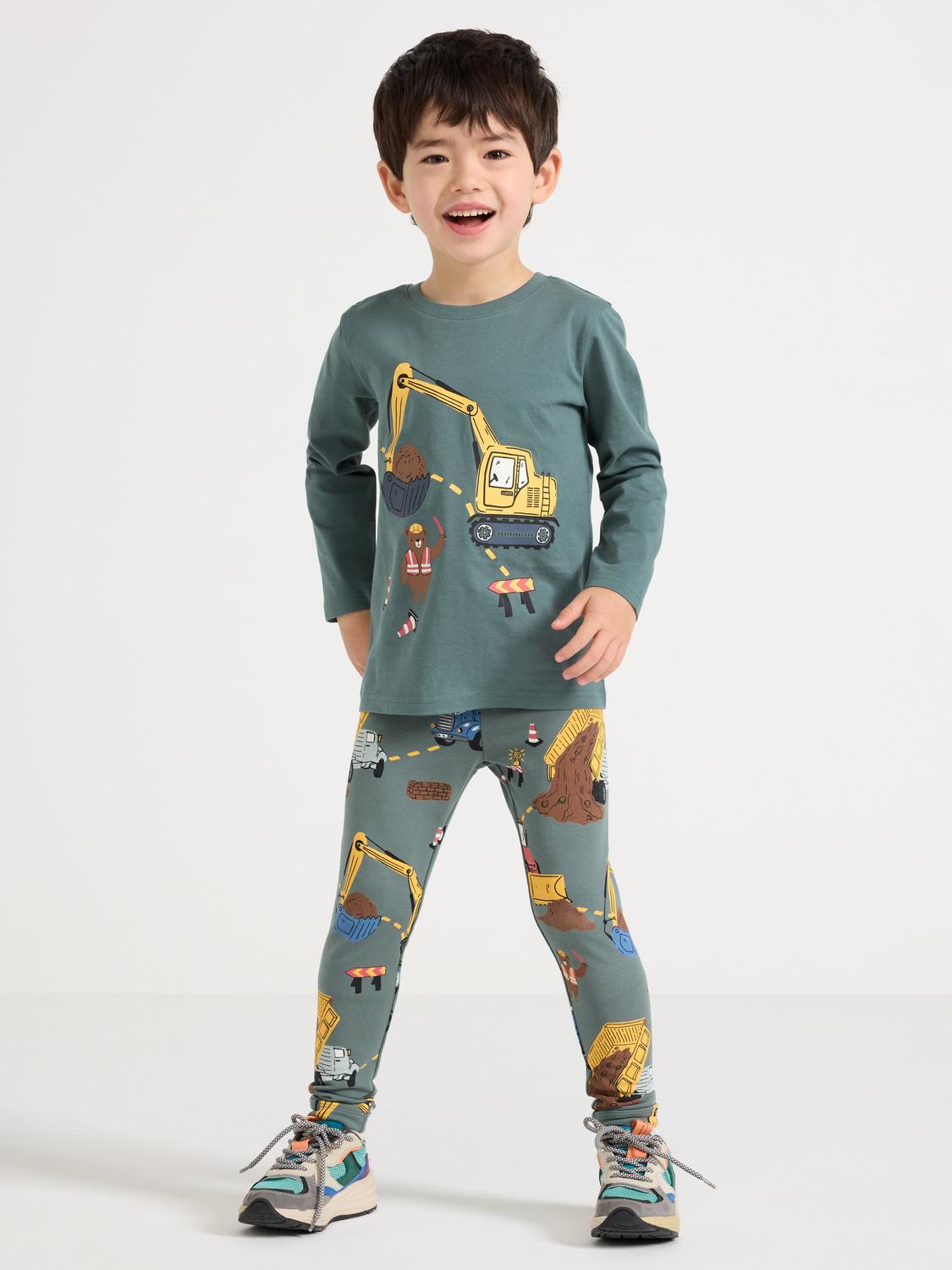 2-pack leggings med borstad insida