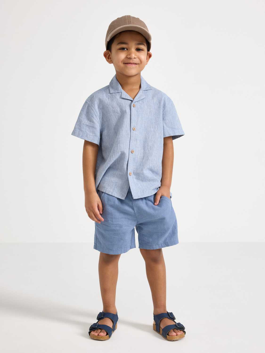 Shorts i linneblandning – Lindex