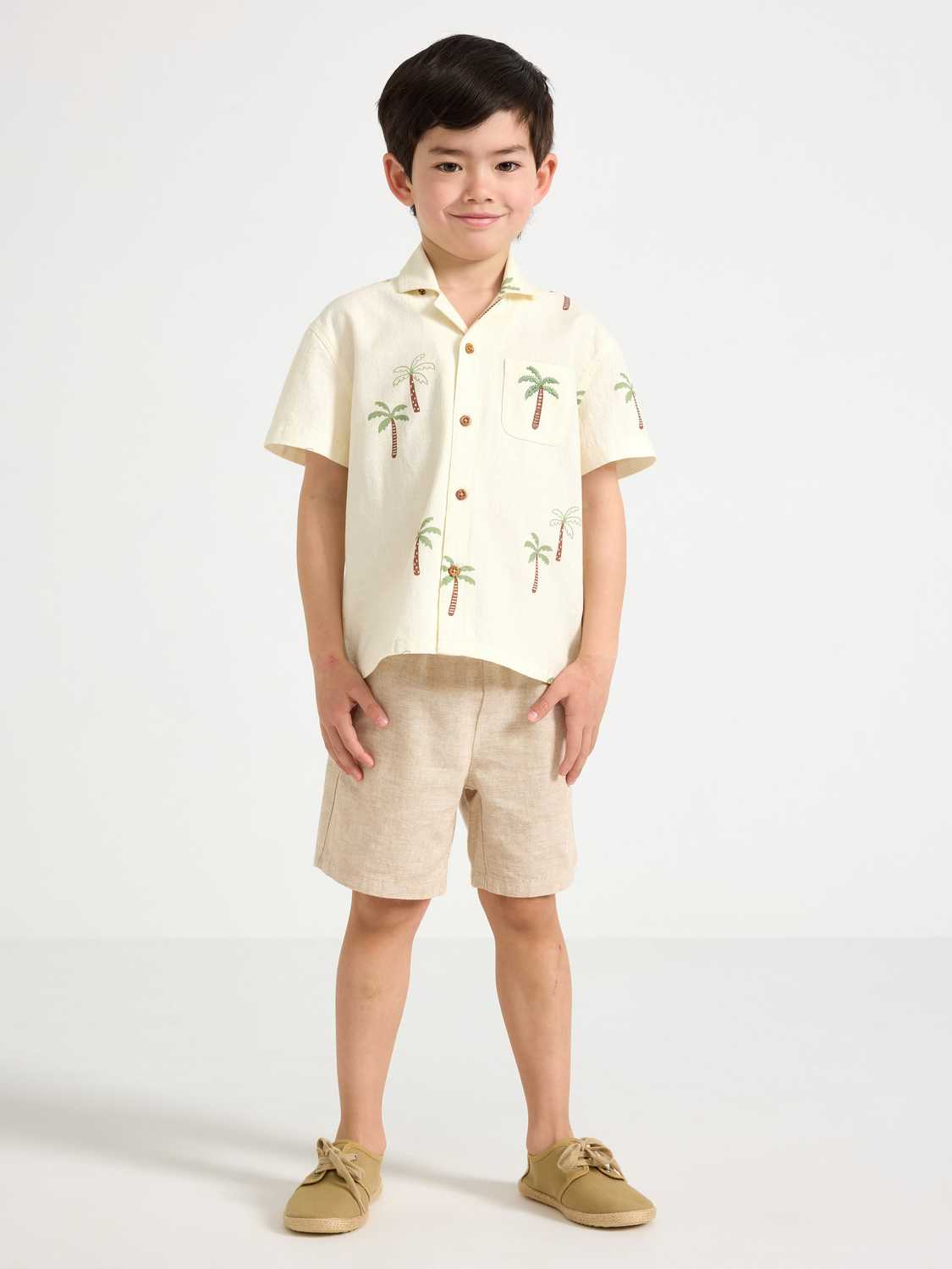 Shorts i linneblandning – Lindex