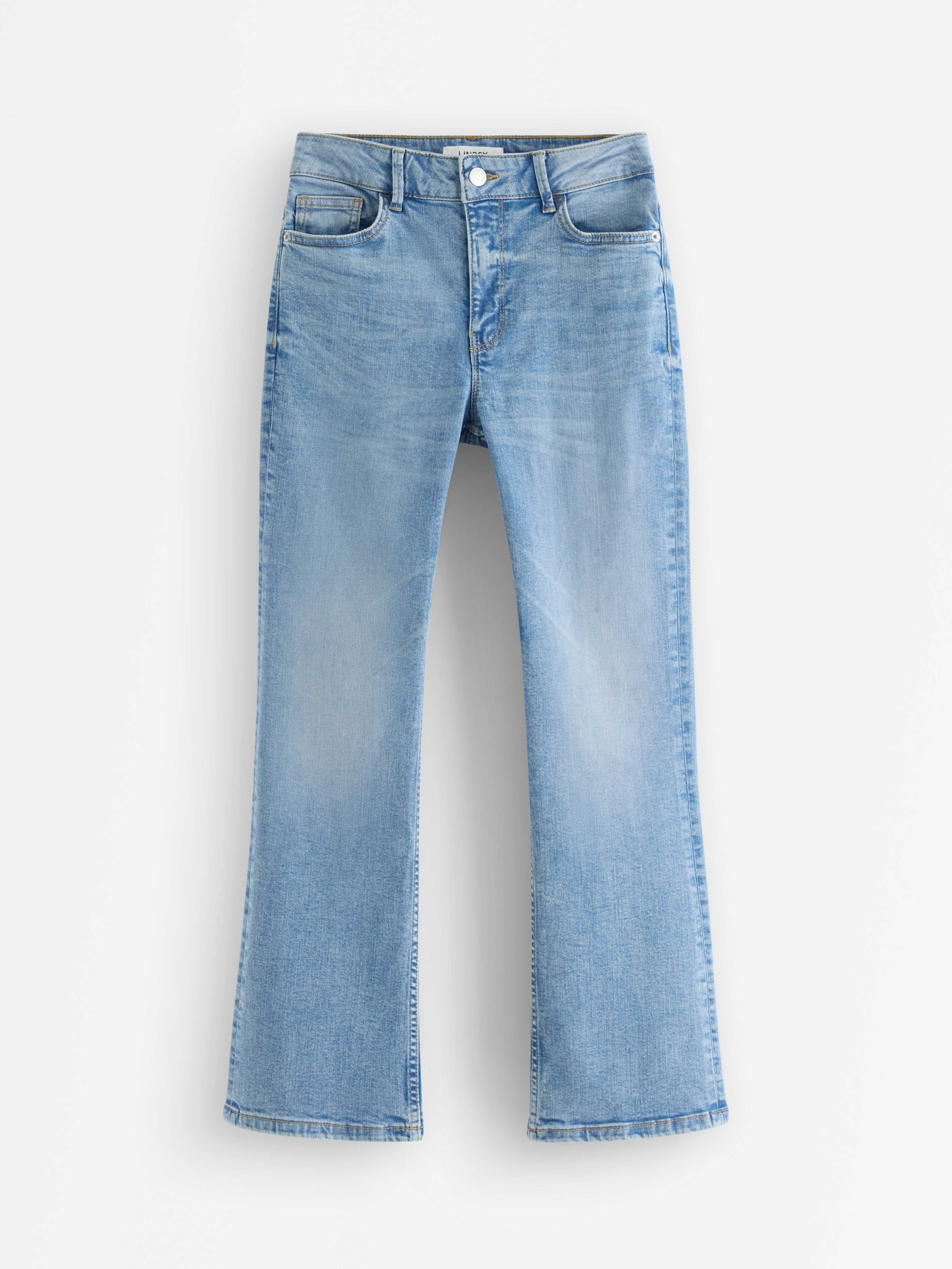 FLARE Karen cropped jeans med medelhög midja