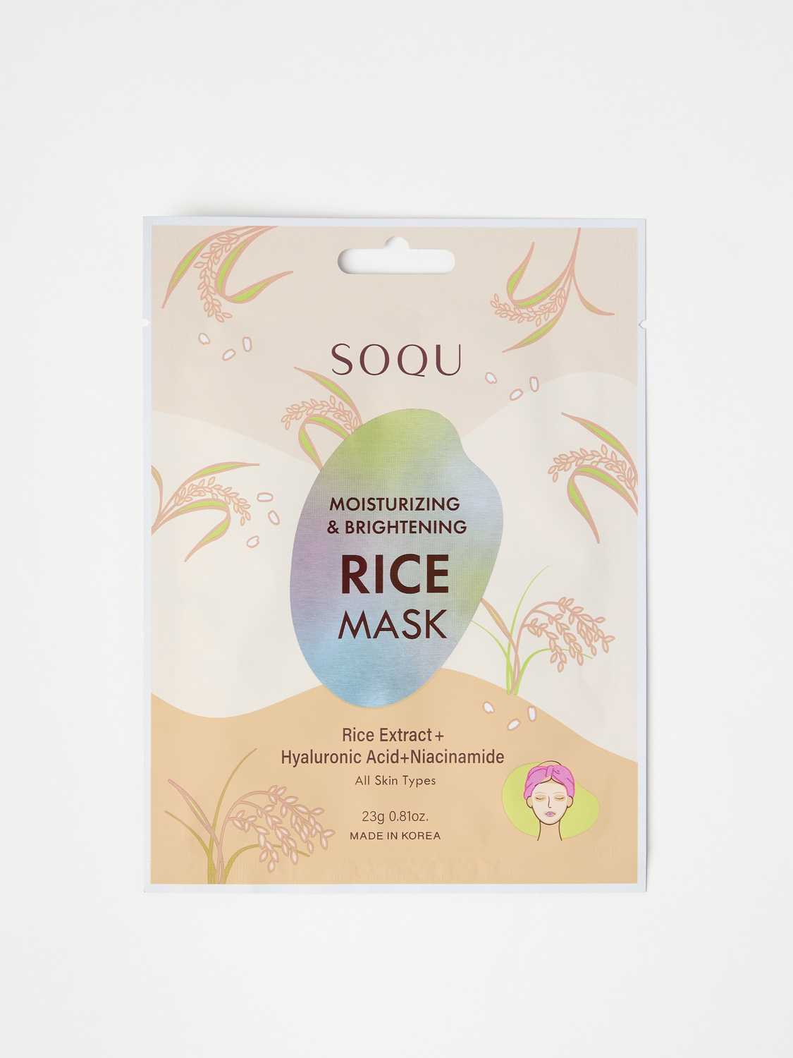 SOQU Rice Sheet Mask