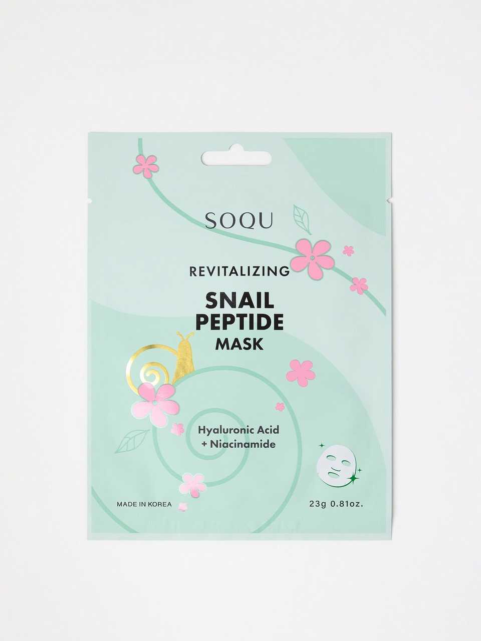 SOQU Snail Peptide Sheet Mask
