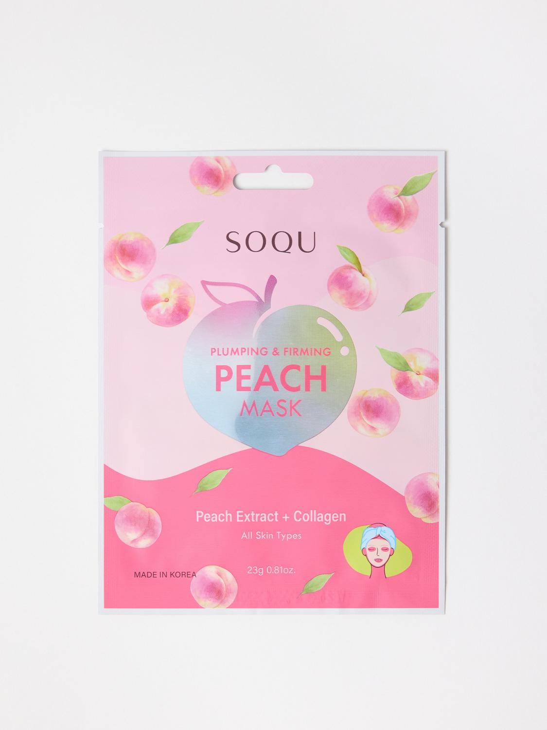 SOQU Peach Sheet Mask
