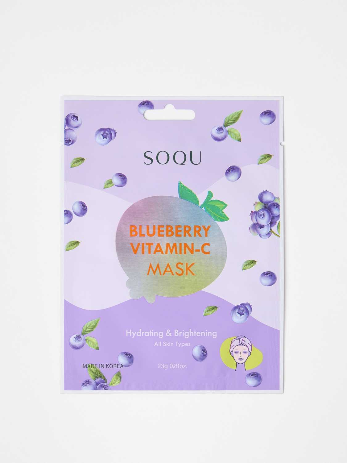 SOQU Blueberry Vitamin C Sheet Mask