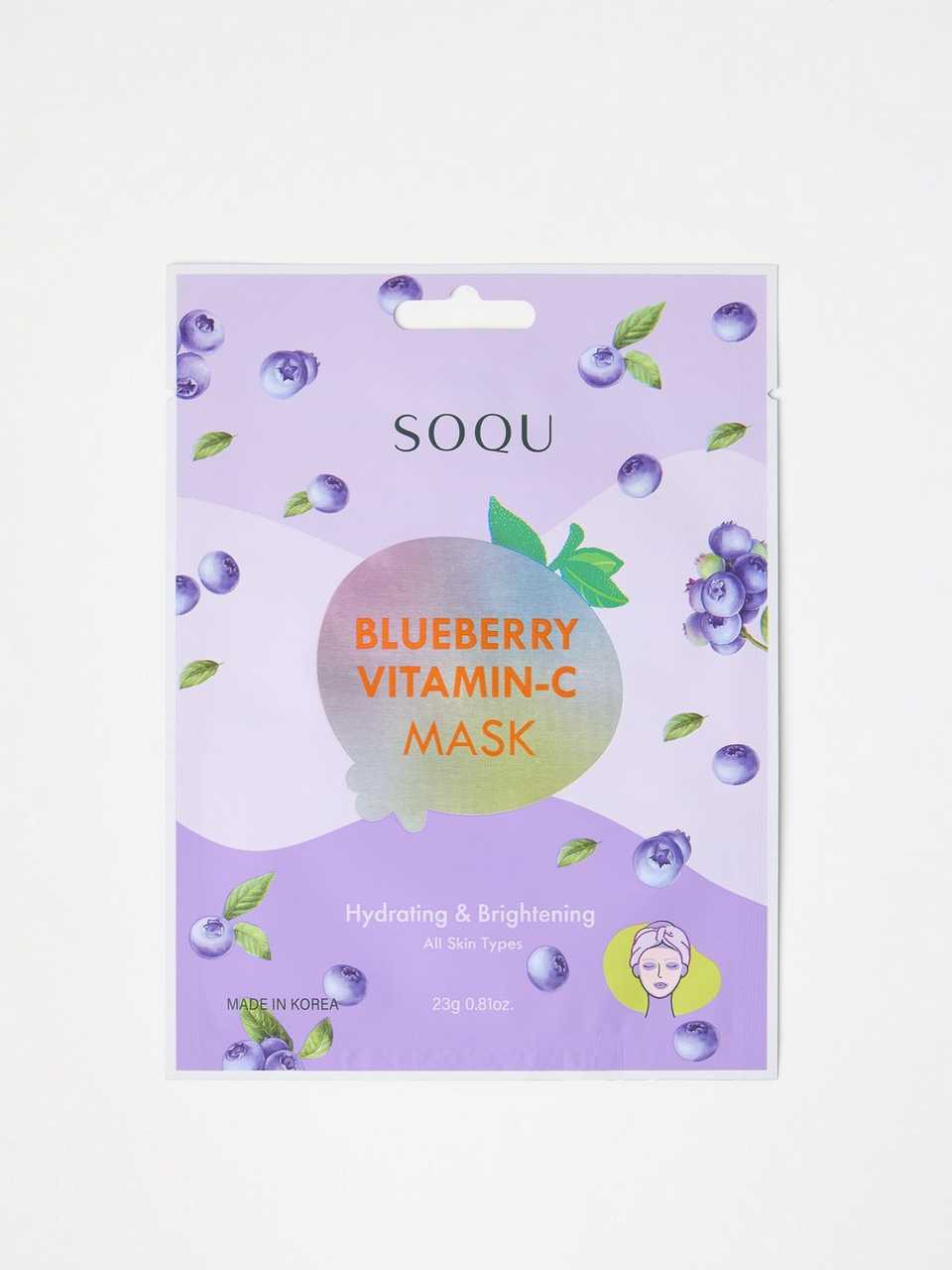 SOQU Blueberry Vitamin C Sheet Mask
