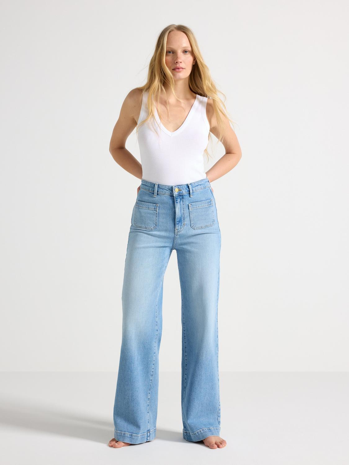 WIDE Paula jeans med lätt stretch