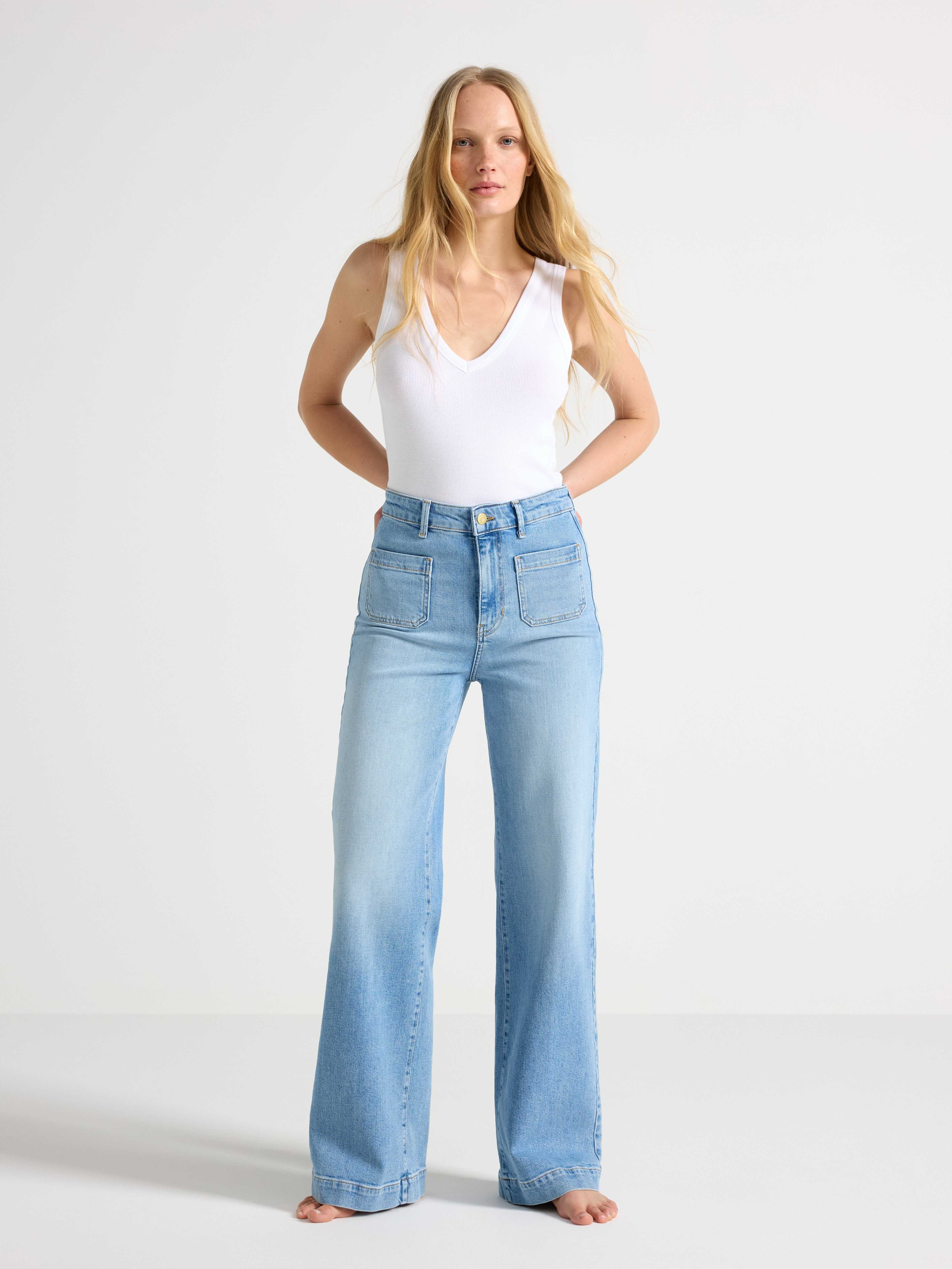 WIDE Paula jeans med lätt stretch