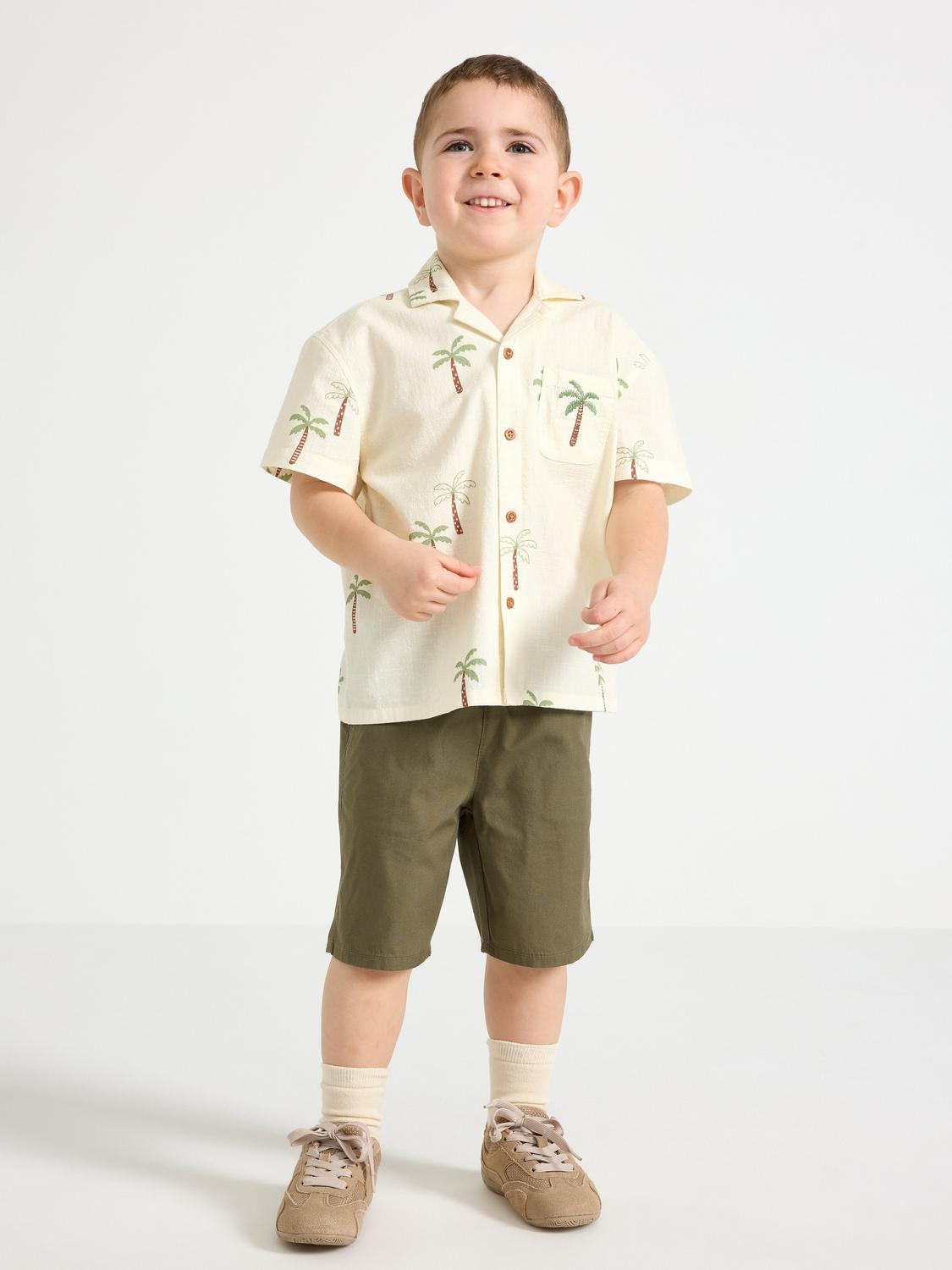 Shorts i bomullspoplin