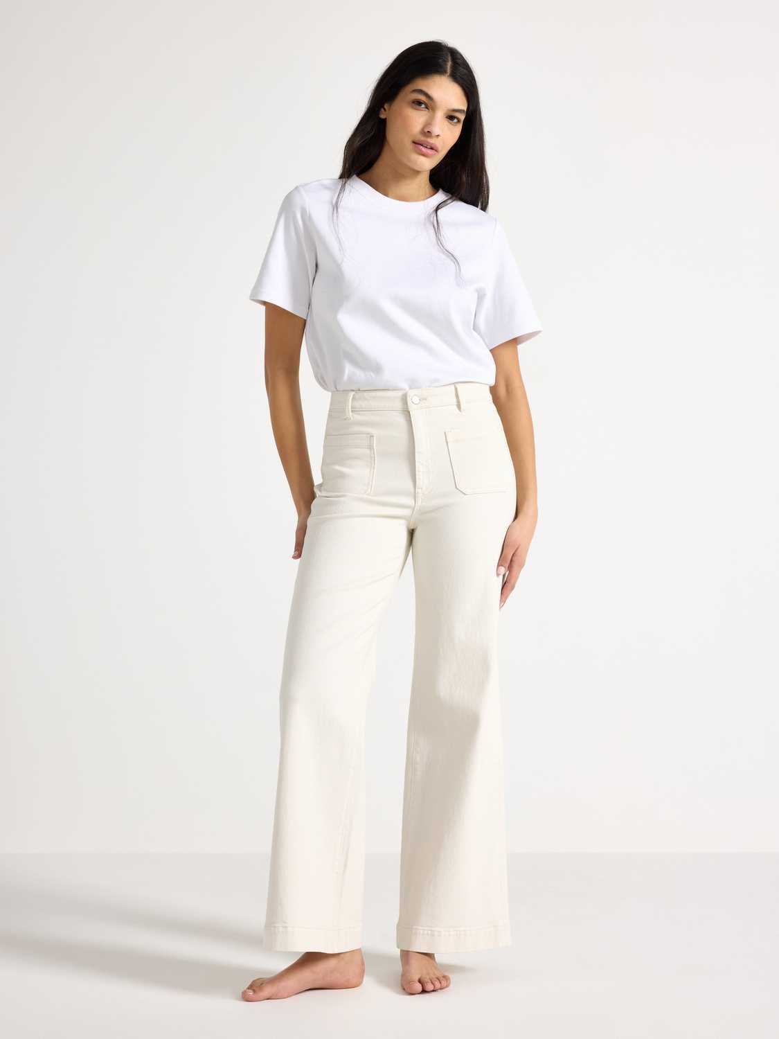 WIDE Paula jeans med hög midja
