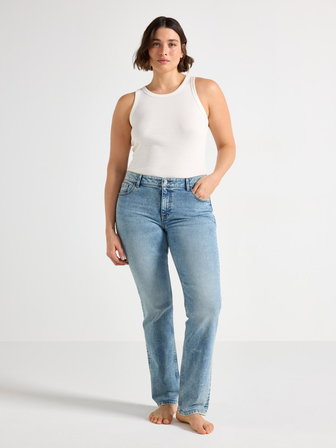 SLIM Ellen stretch jeans med medelhög midja