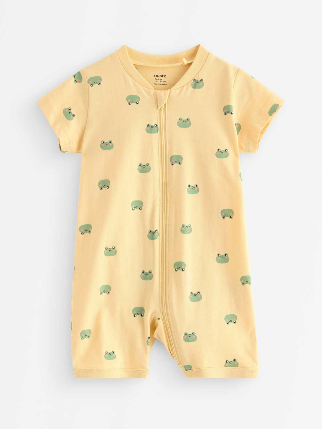 Pyjamasoverall med applikation på baksidan