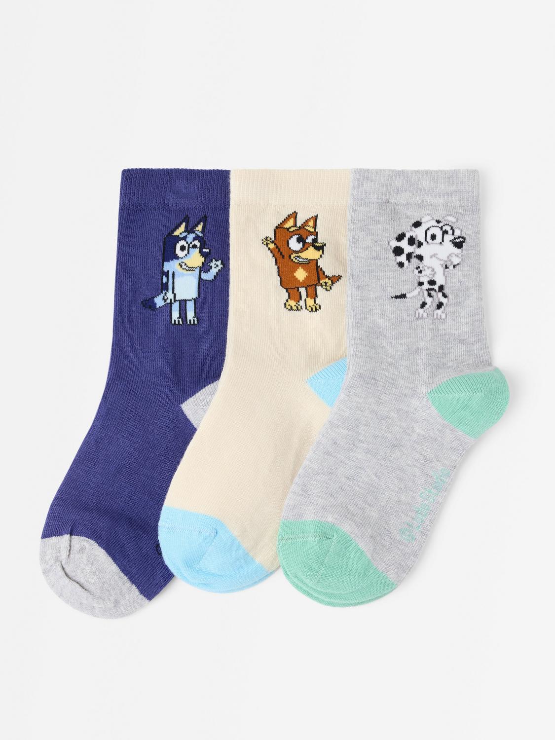 3-pack Bluey strumpor