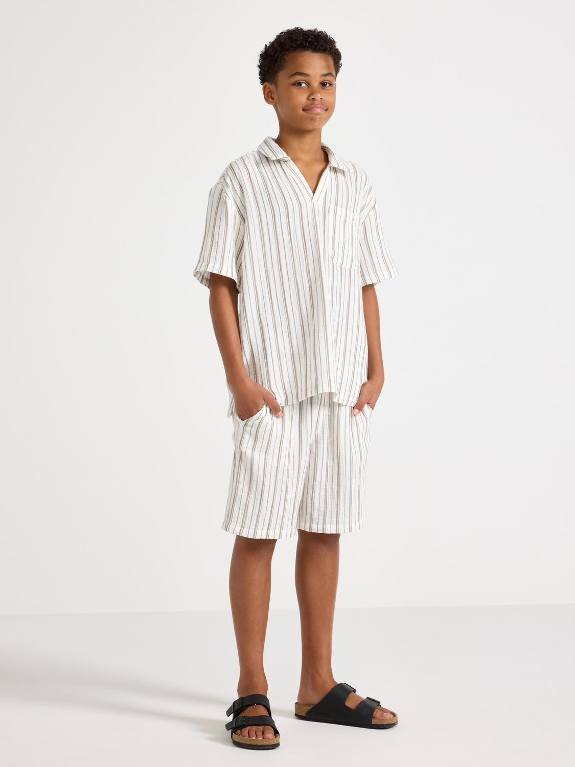Shorts i bomullsväv