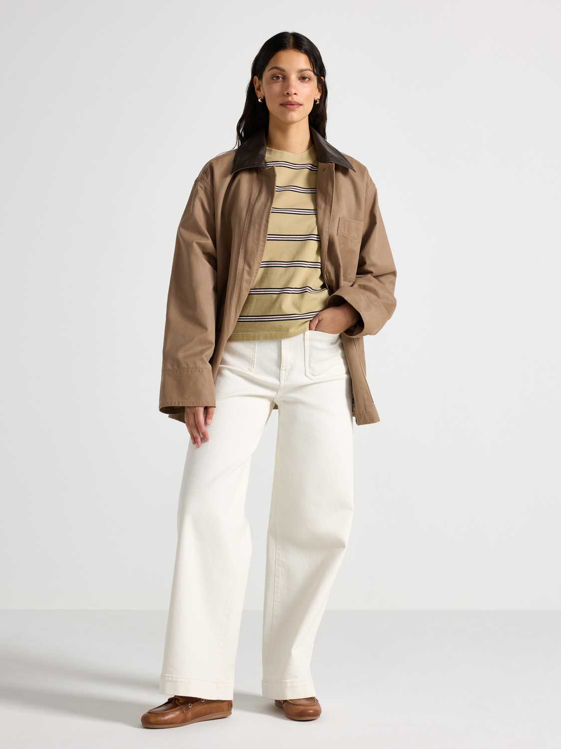 WIDE Paula jeans med kort ben