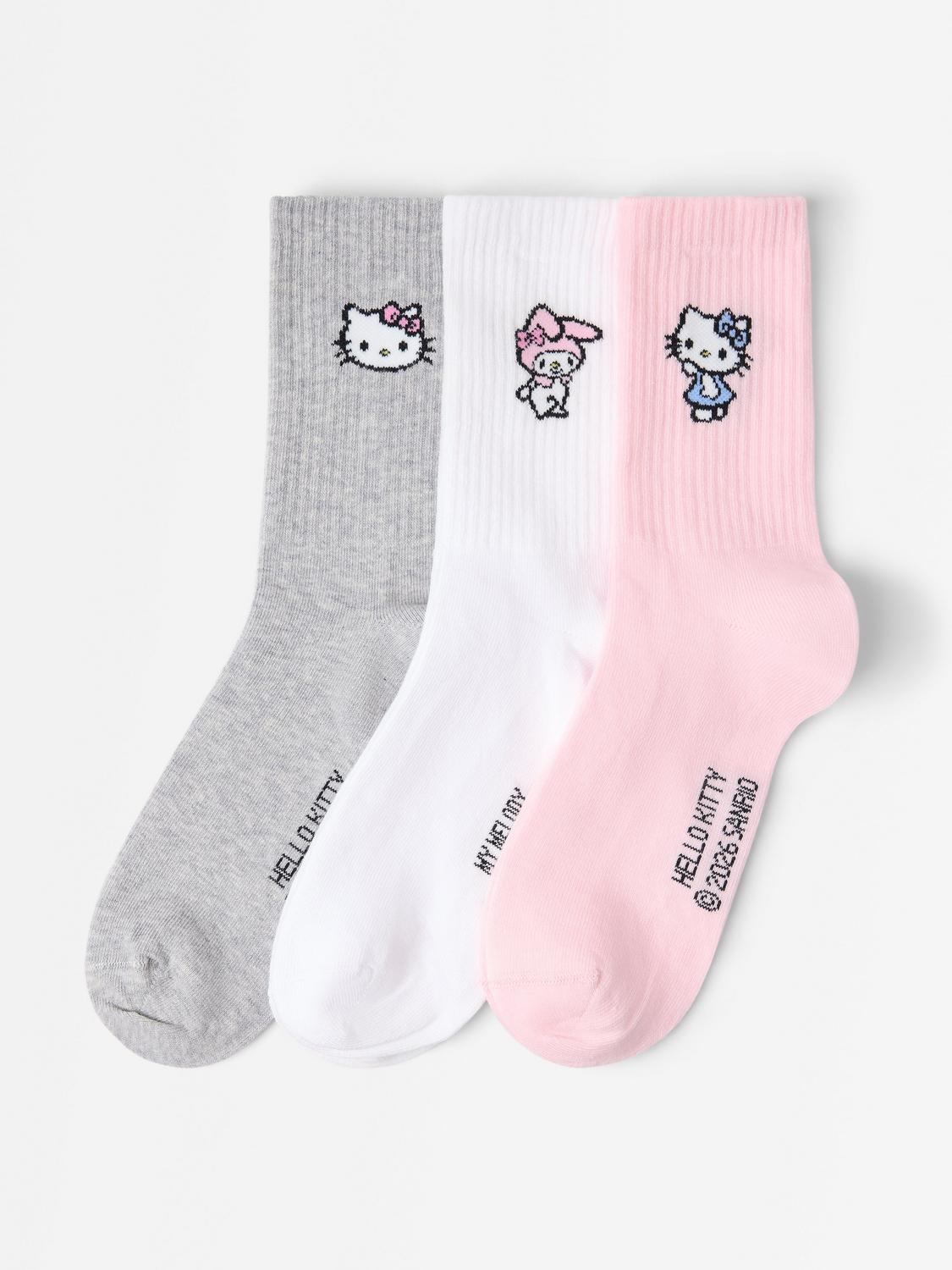 Hello Kitty 3-pack strumpor