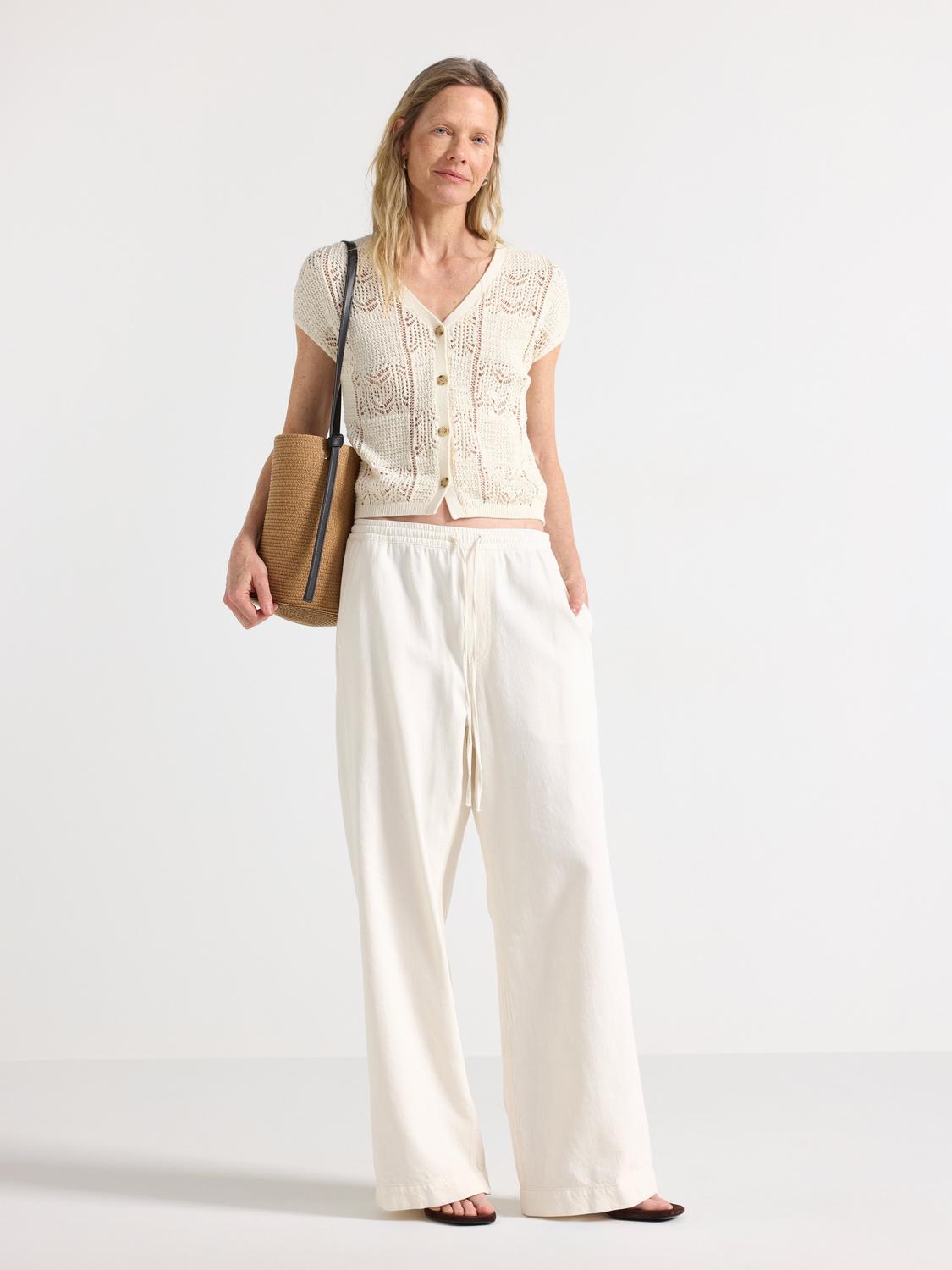 WIDE byxor med elastisk midja