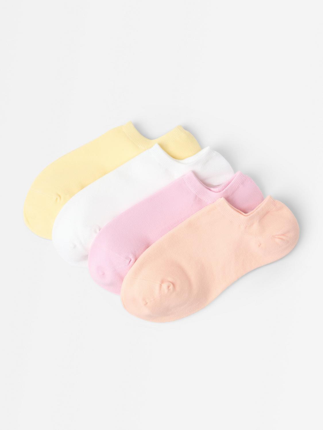 4-pack låga ankelstrumpor