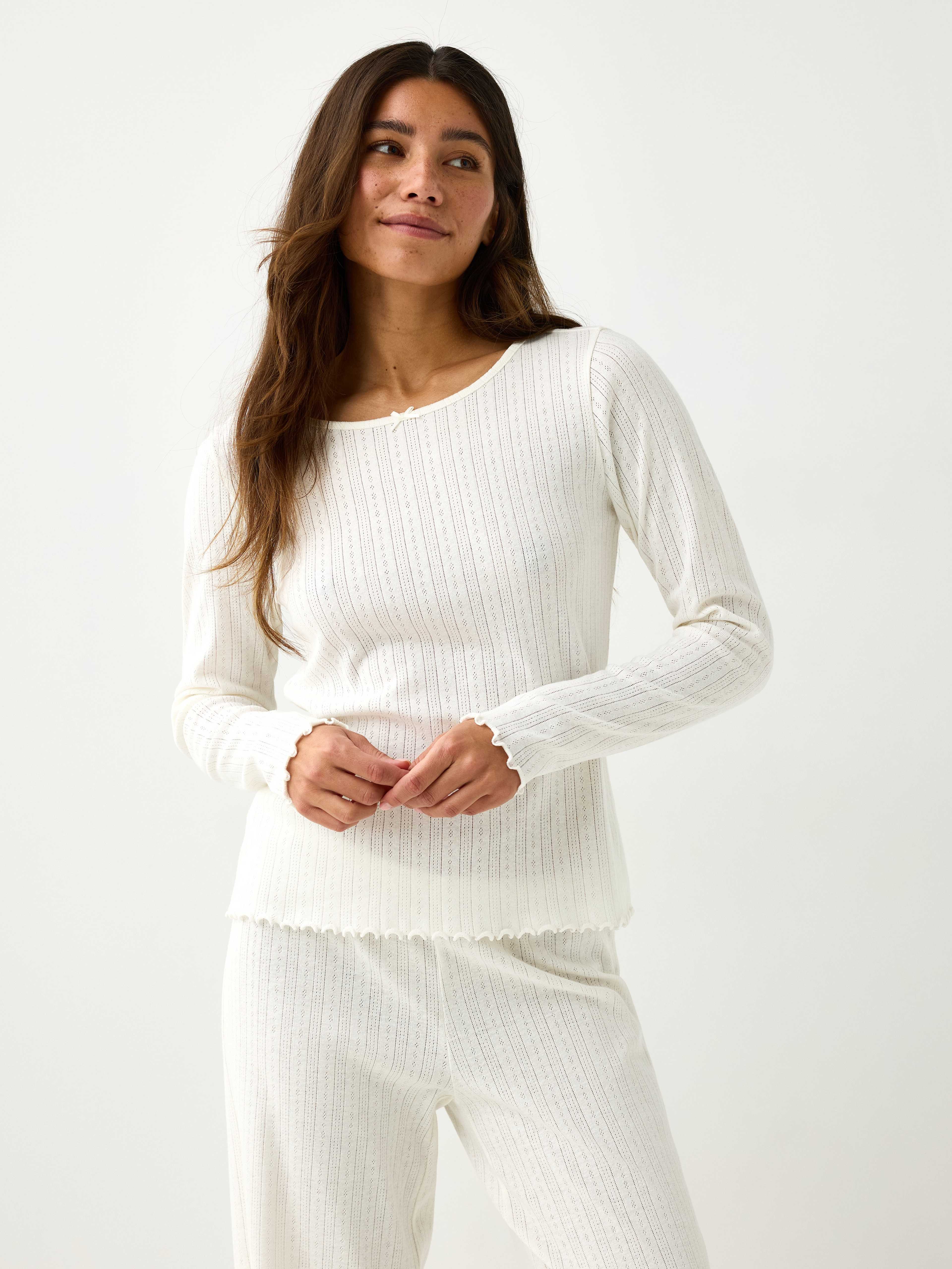 Pyjamastopp i pointelle