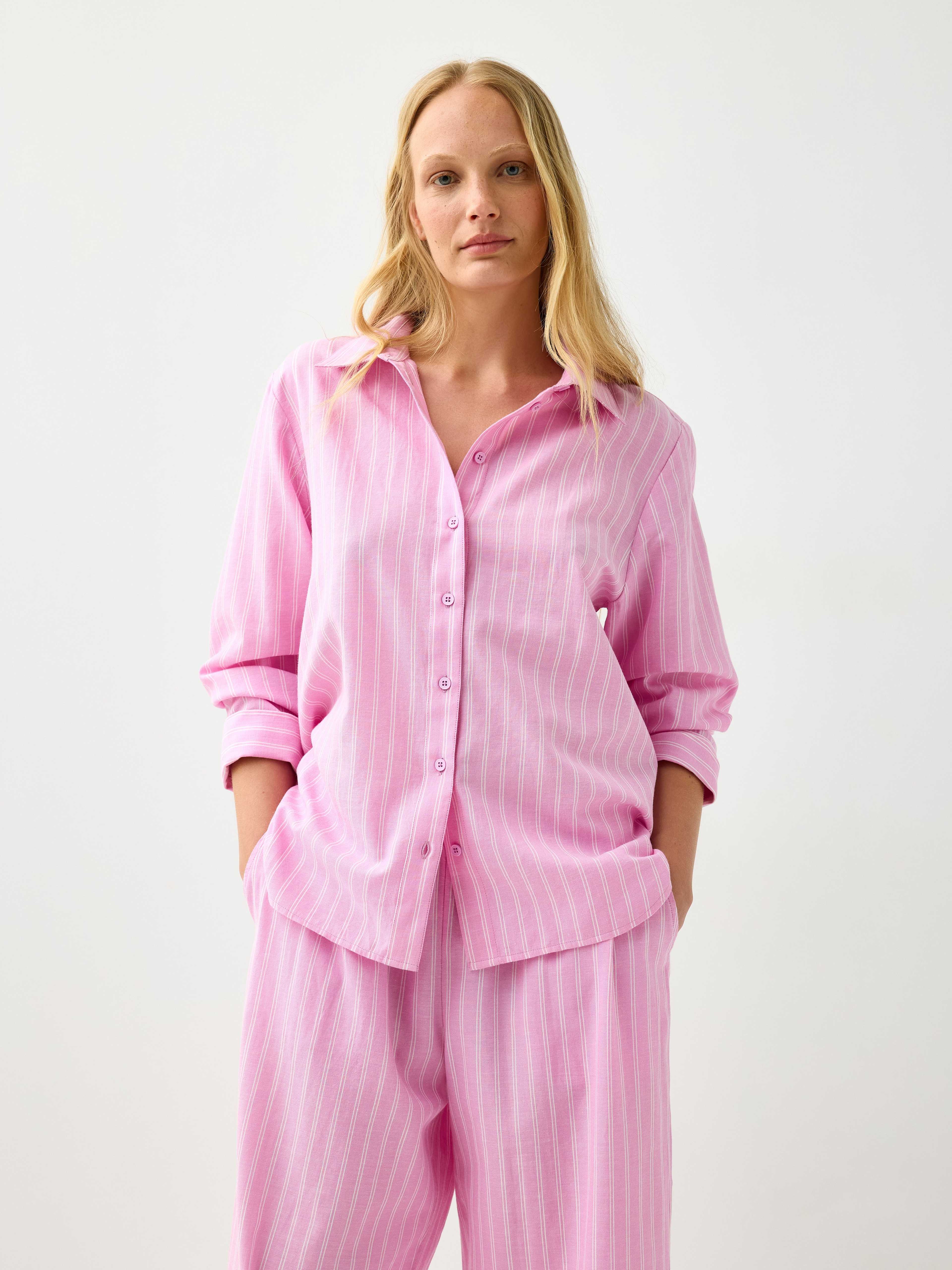 Pyjamasskjorta i bomull