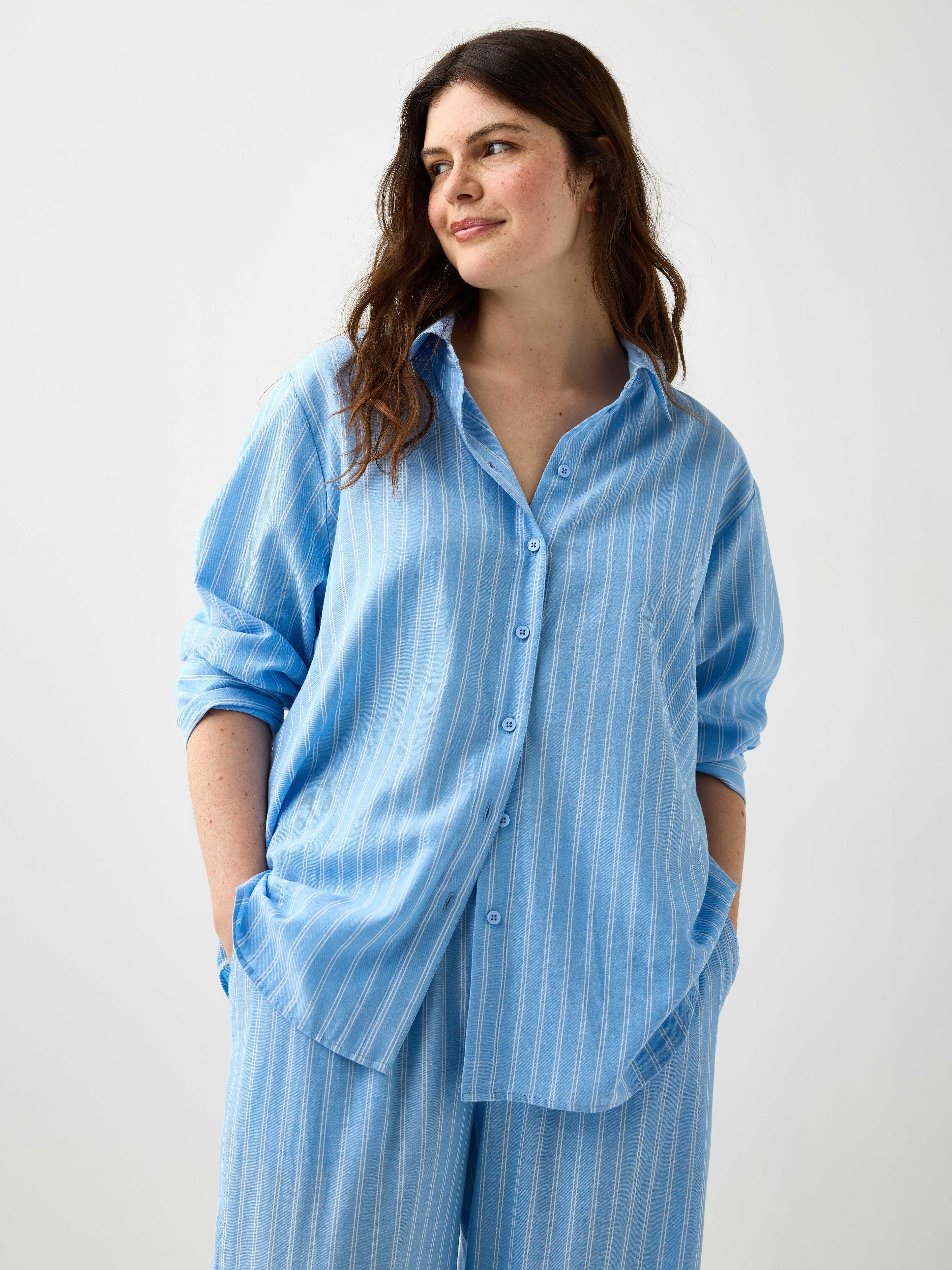 Pyjamasskjorta i bomull