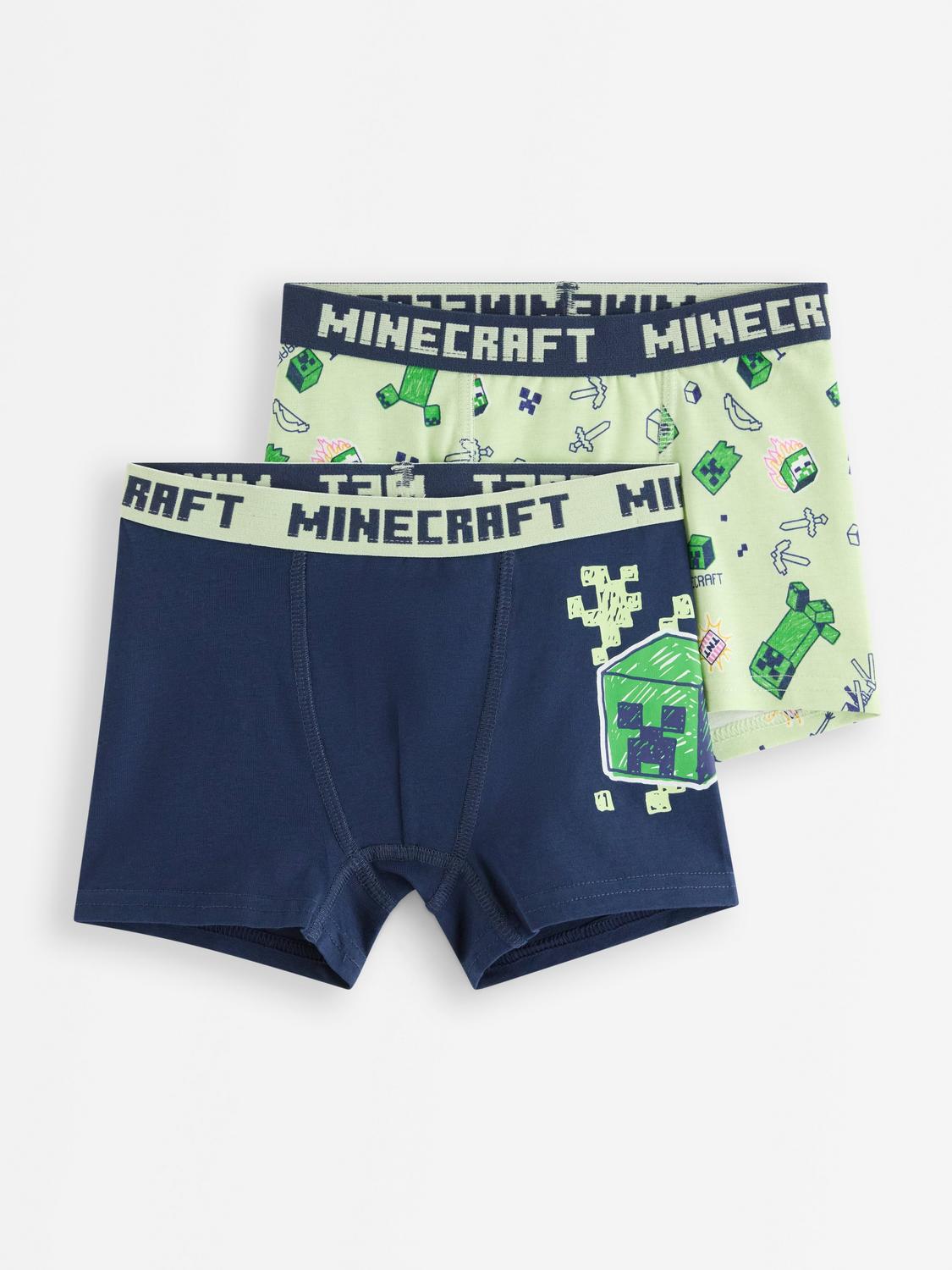 2-pack Minecraft boxershorts