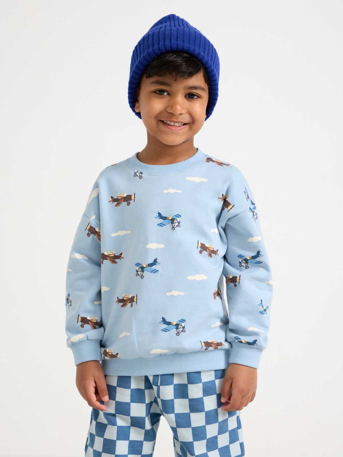 Sweatshirt med borstad insida