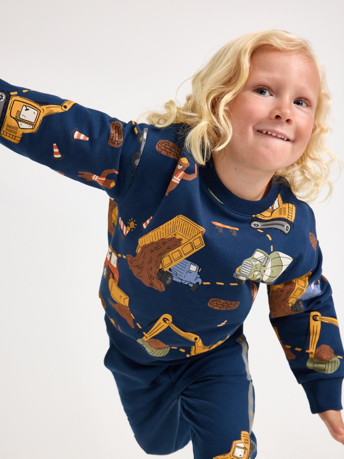 Sweatshirt med borstad insida