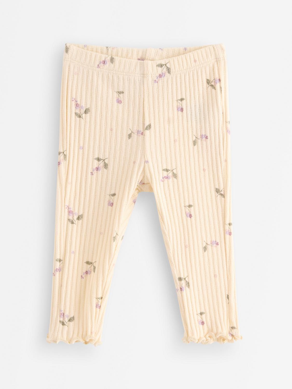 Mönsterstickade leggings