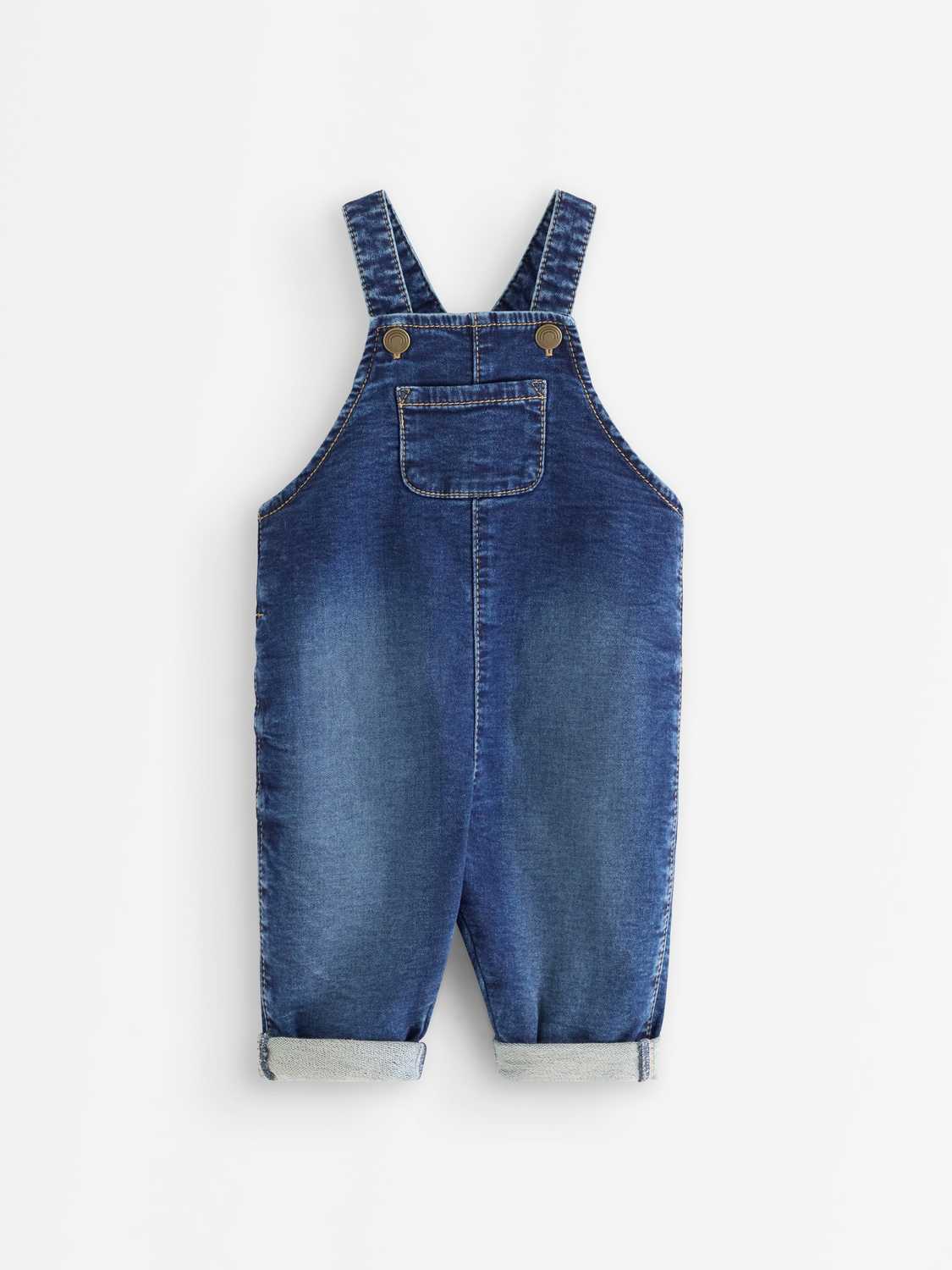Hängselbyxor i denim