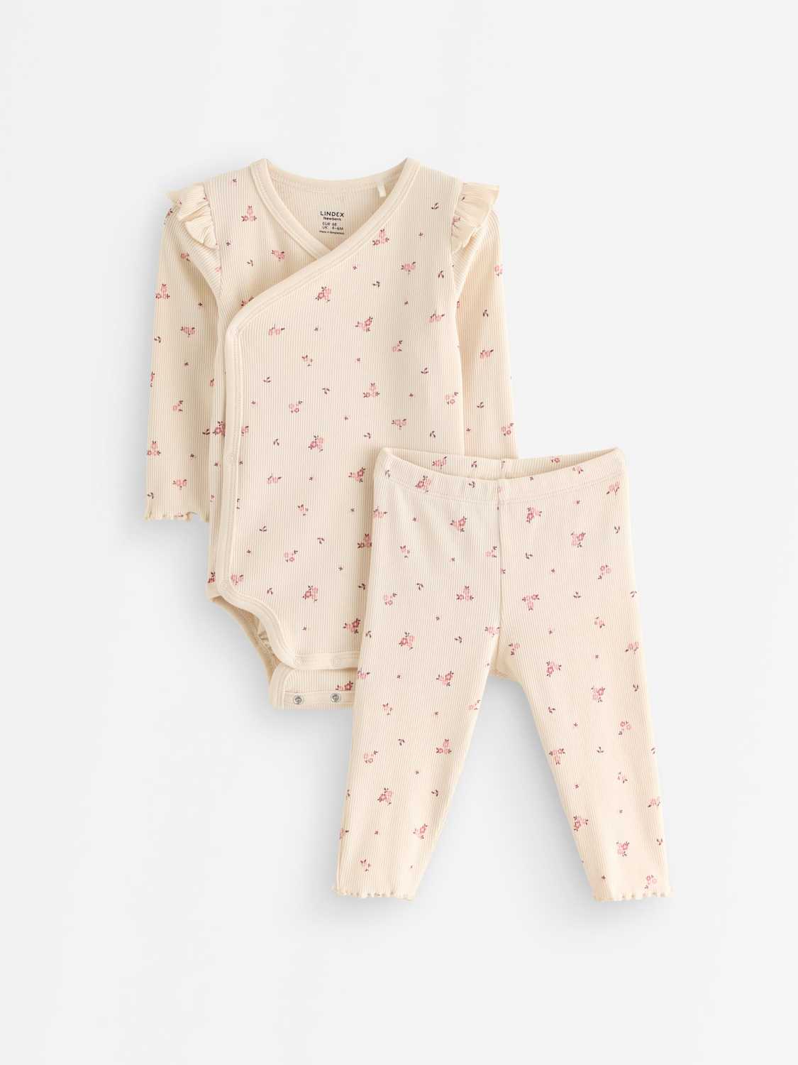 Set med omlottbody och leggings