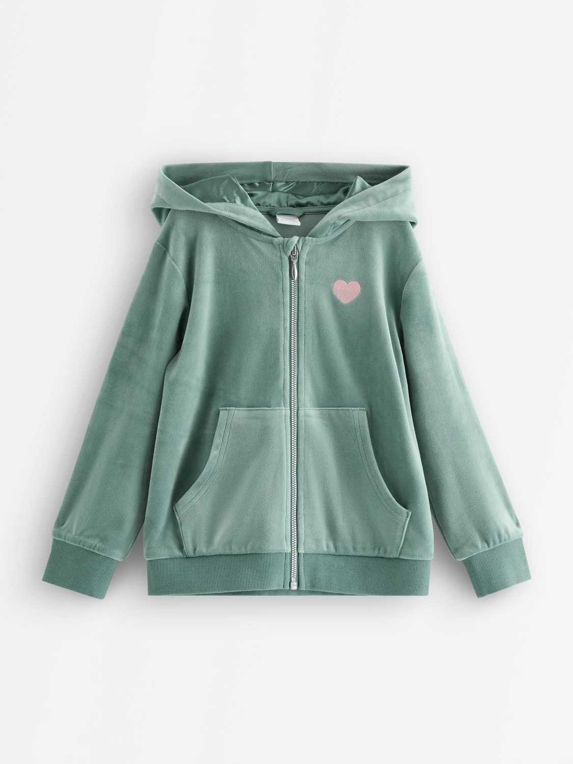Hoodie i velour