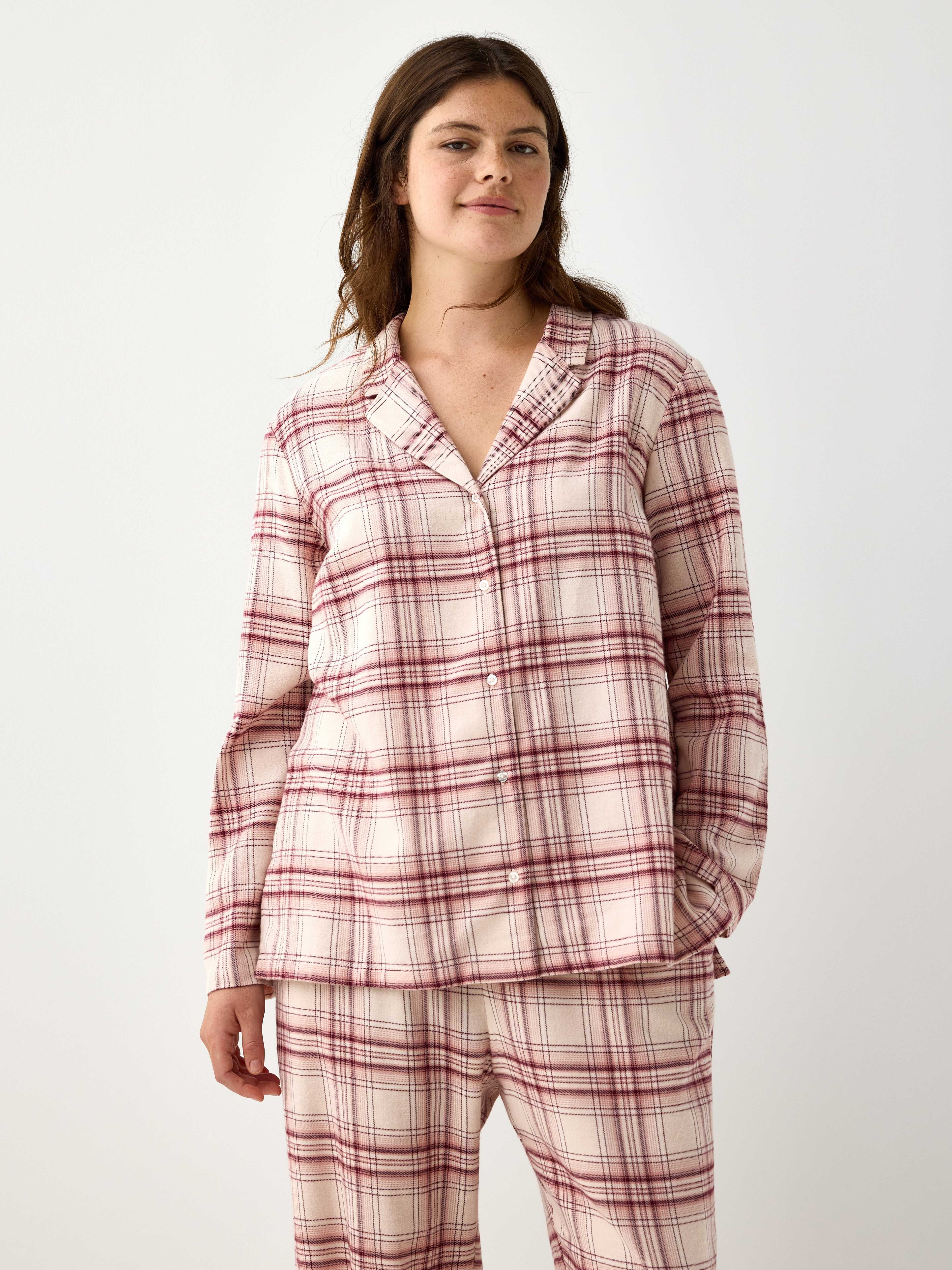 Pyjamasskjorta i flanell