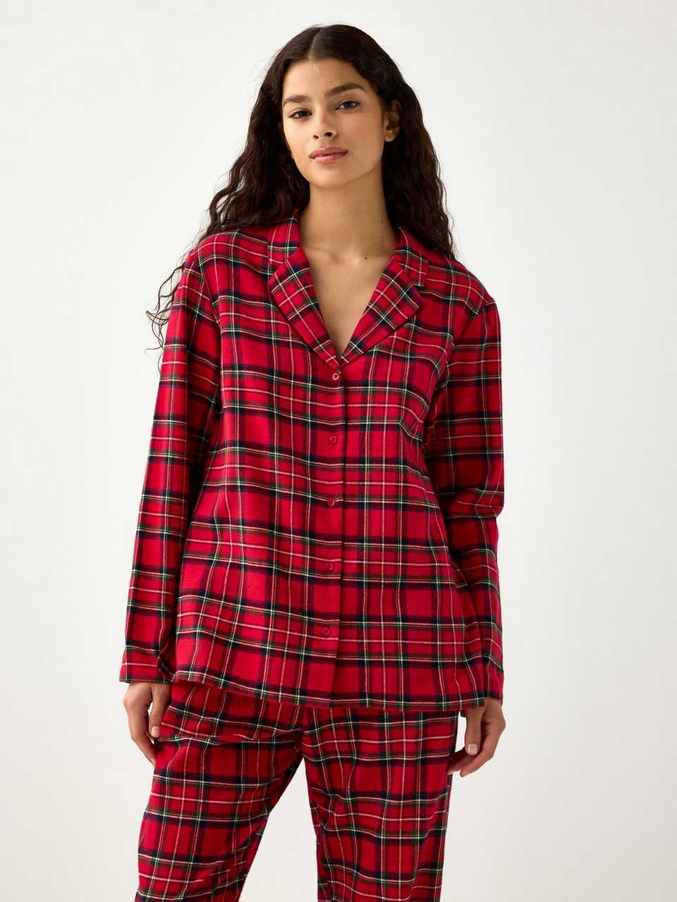 Pyjamasskjorta i flanell