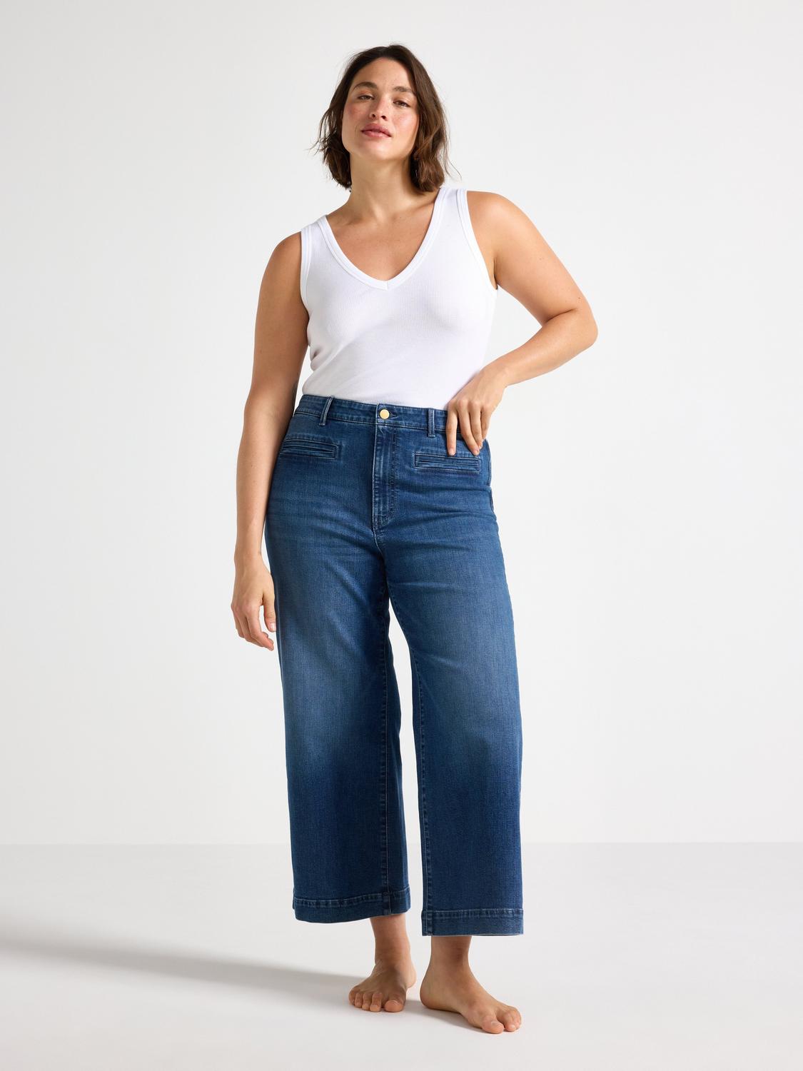 WIDE jeans med hög midja