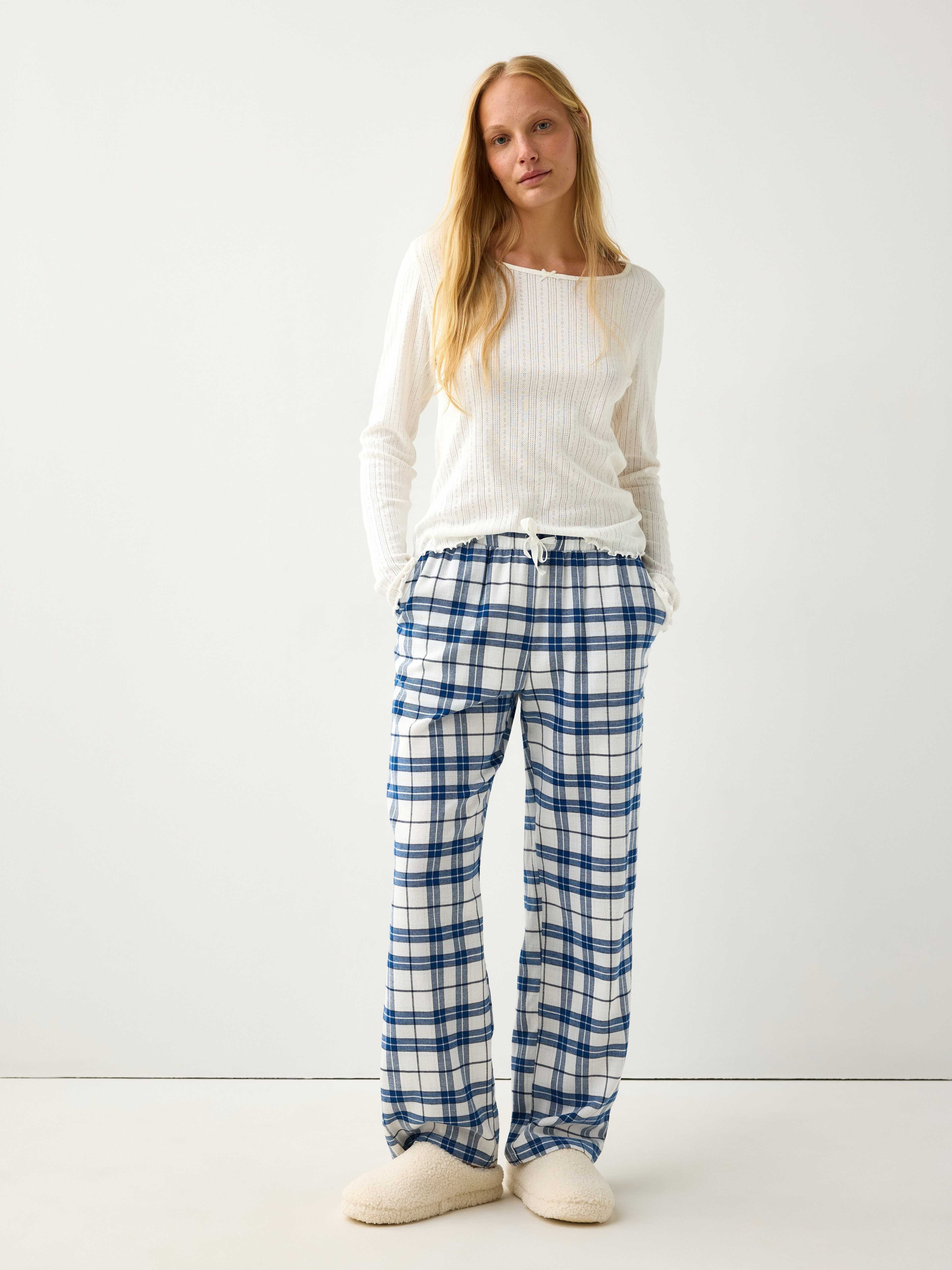 Pyjamasbyxor i flanell