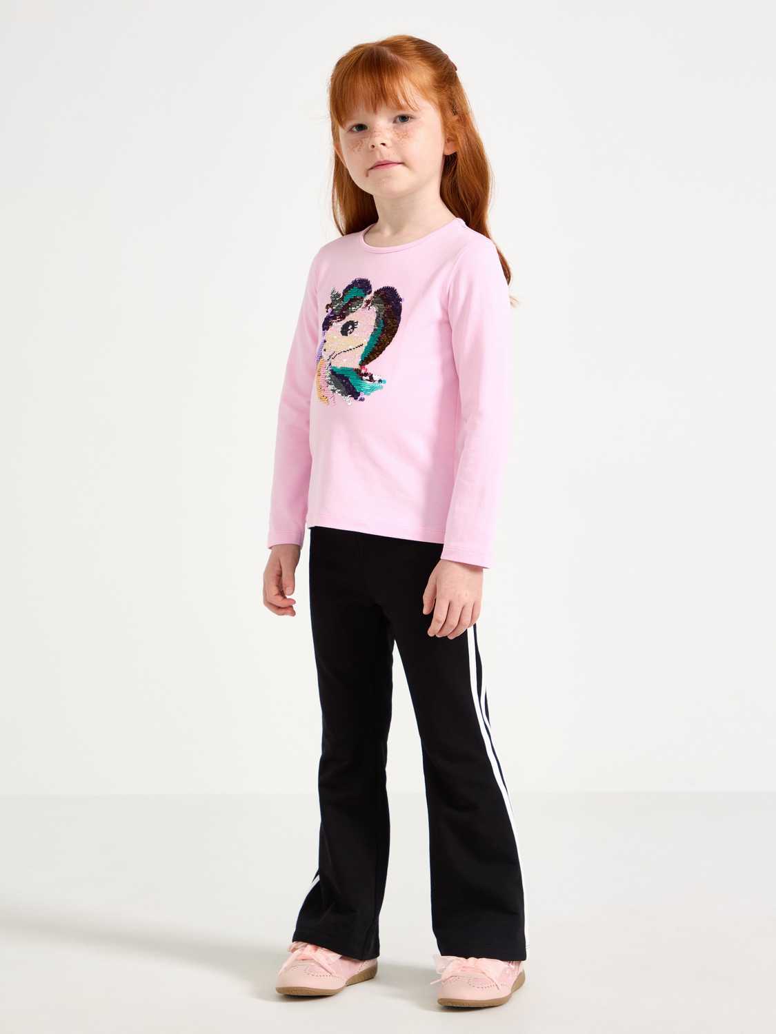Utsvängda leggings med borstad insida
