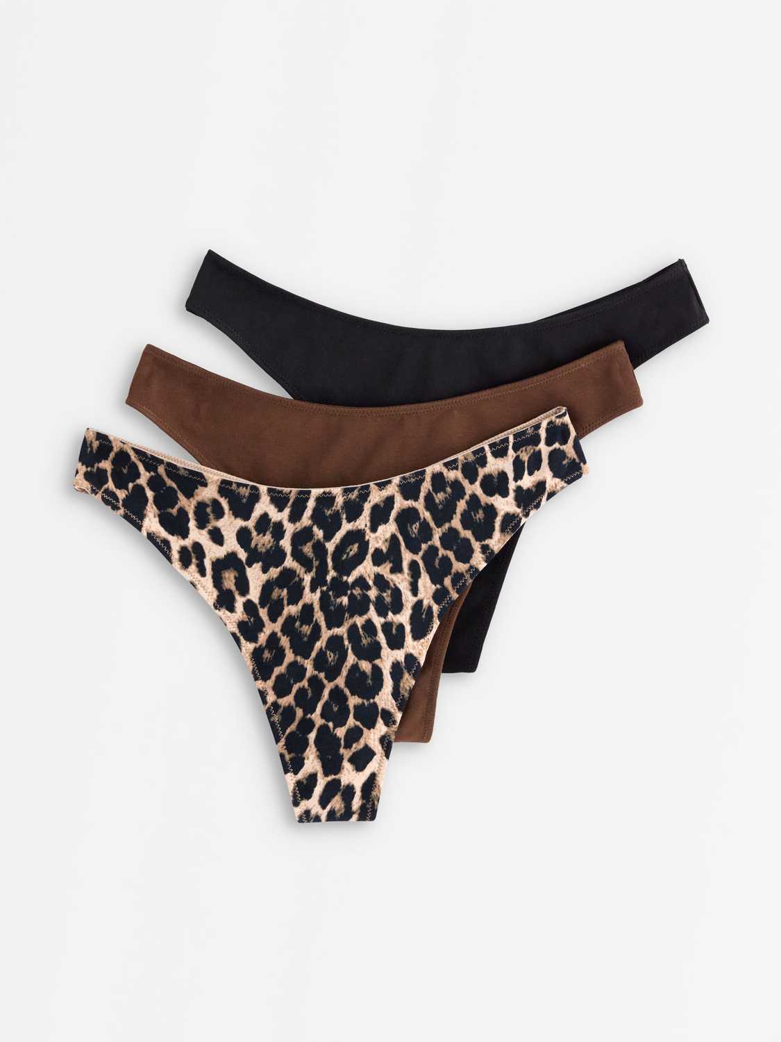 3-pack stringtrosa med låg midja