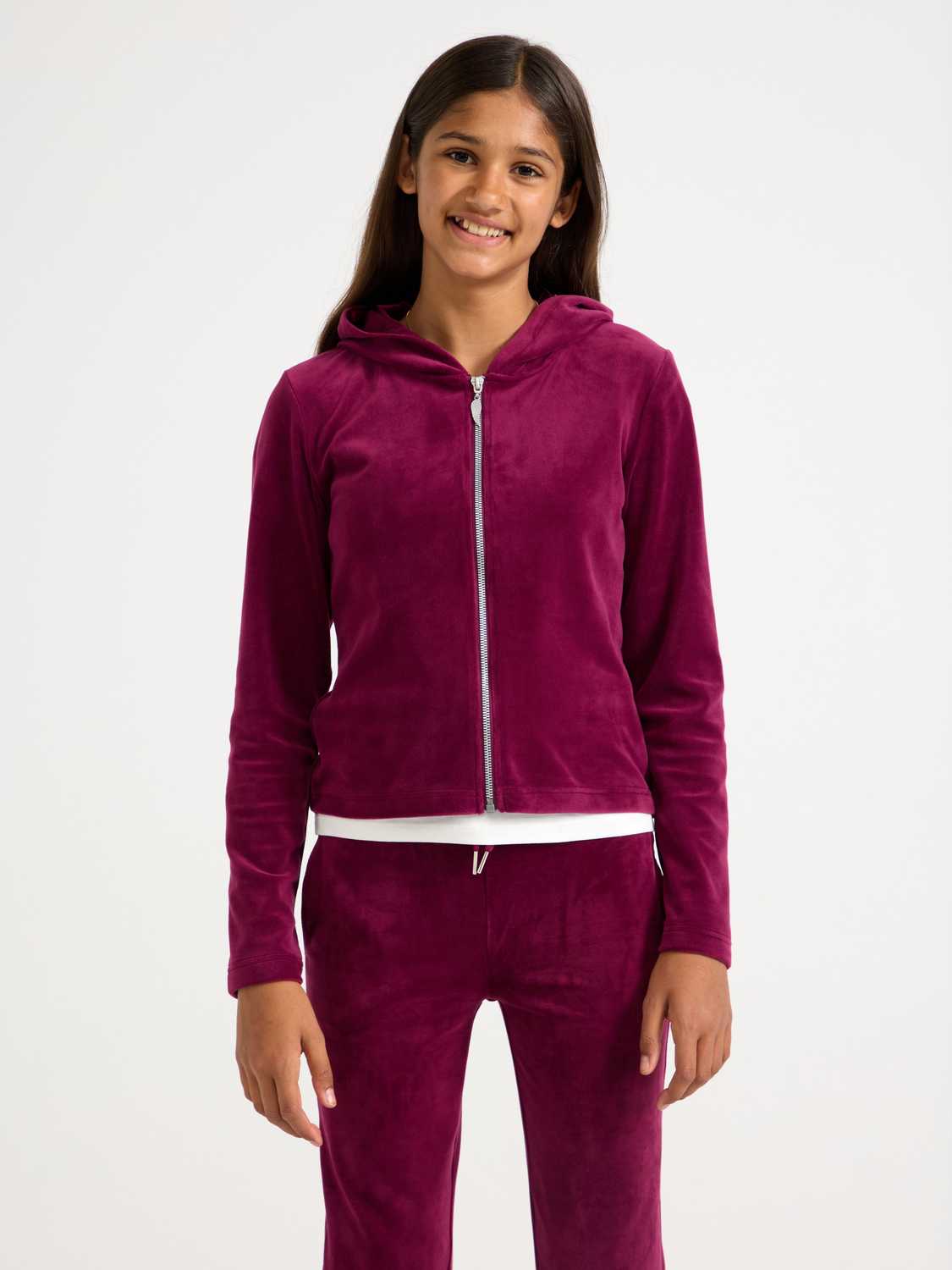 Hoodie i velour