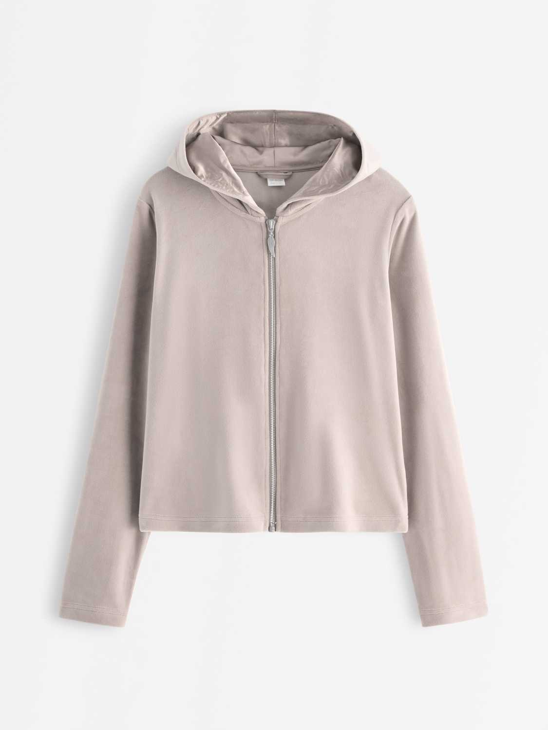 Hoodie i velour