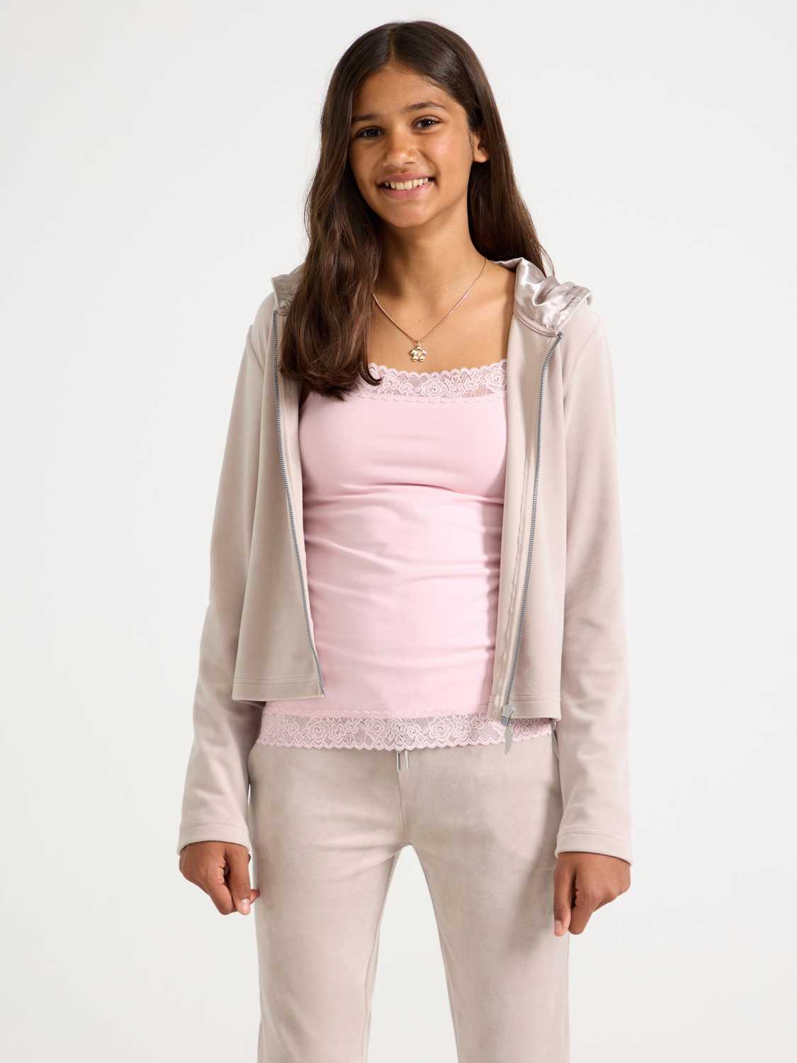 Hoodie i velour