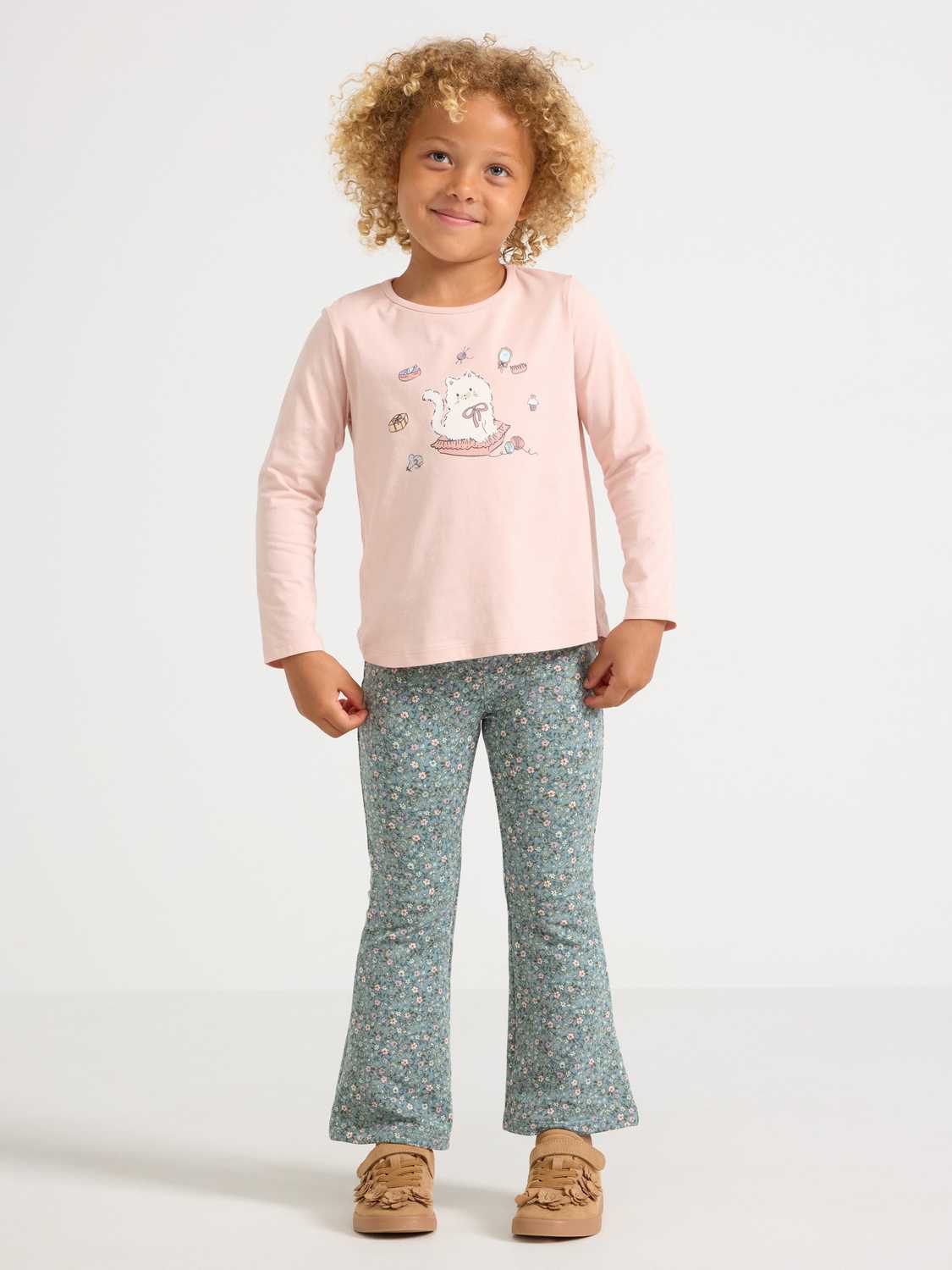 Utsvängda leggings med borstad insida