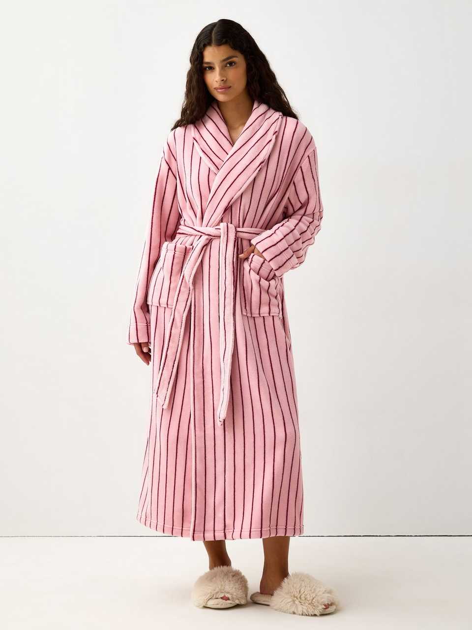 Morgonrock i fleece