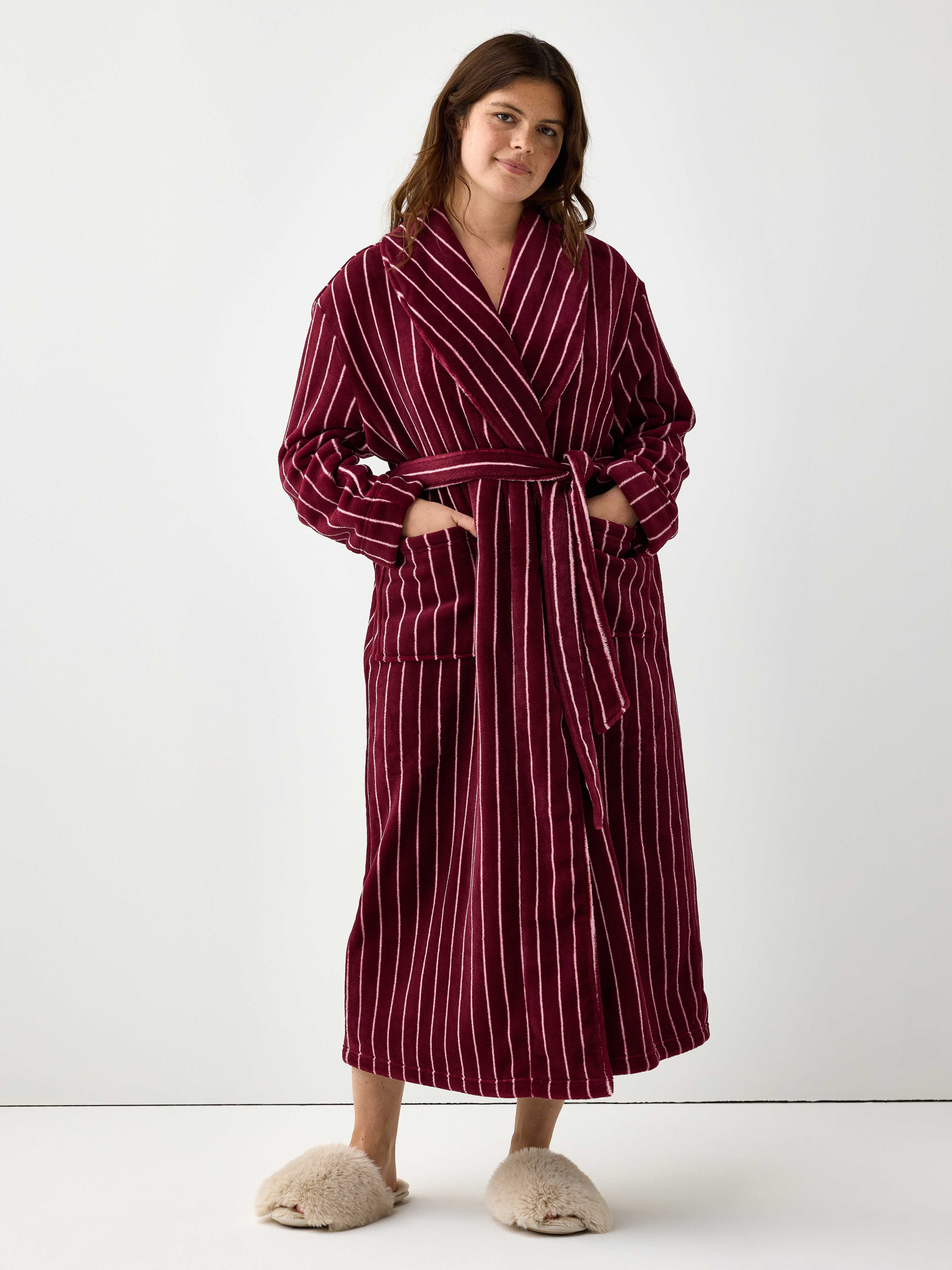 Lindex Fleece Robe morgonrockar dam – bild 7