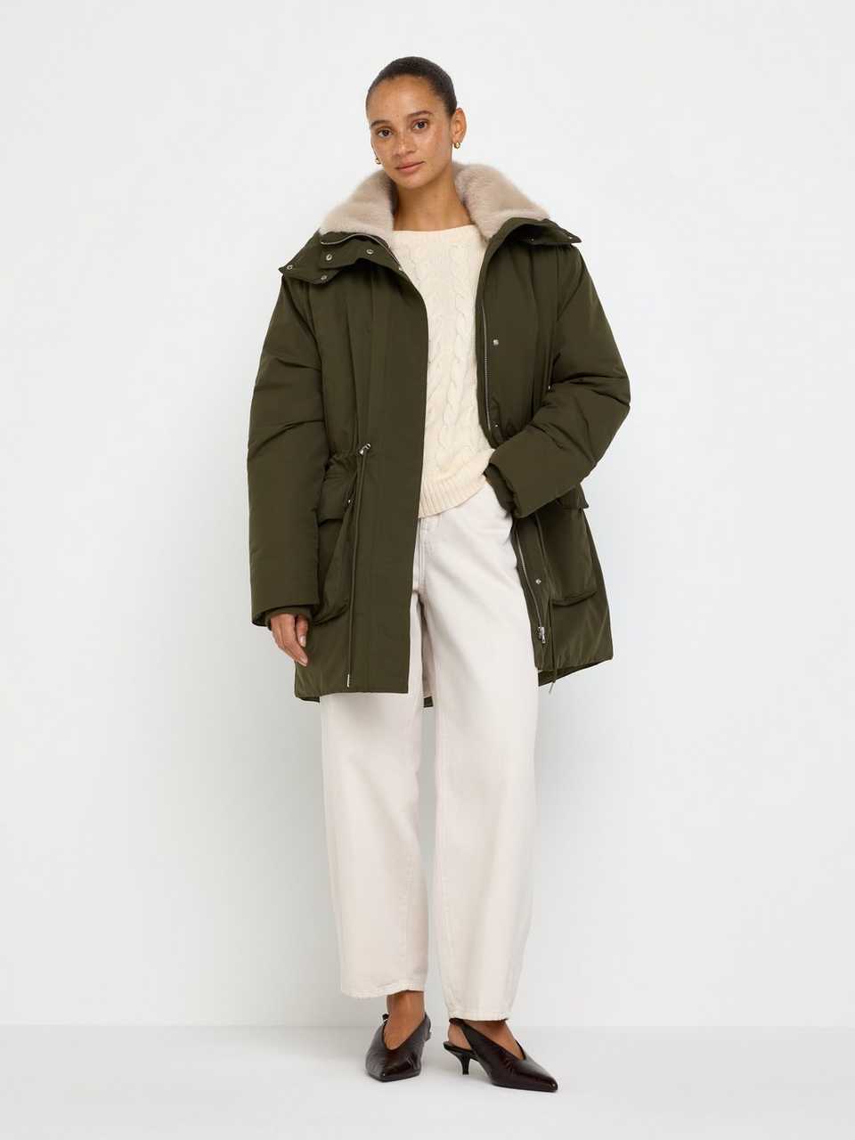 Vadderad parka