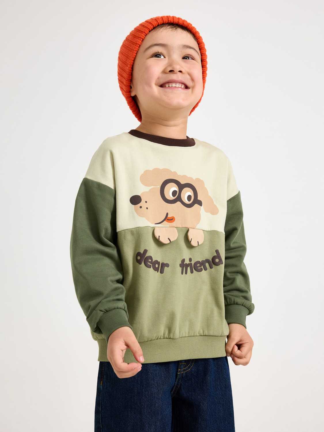 Sweatshirt med borstad insida